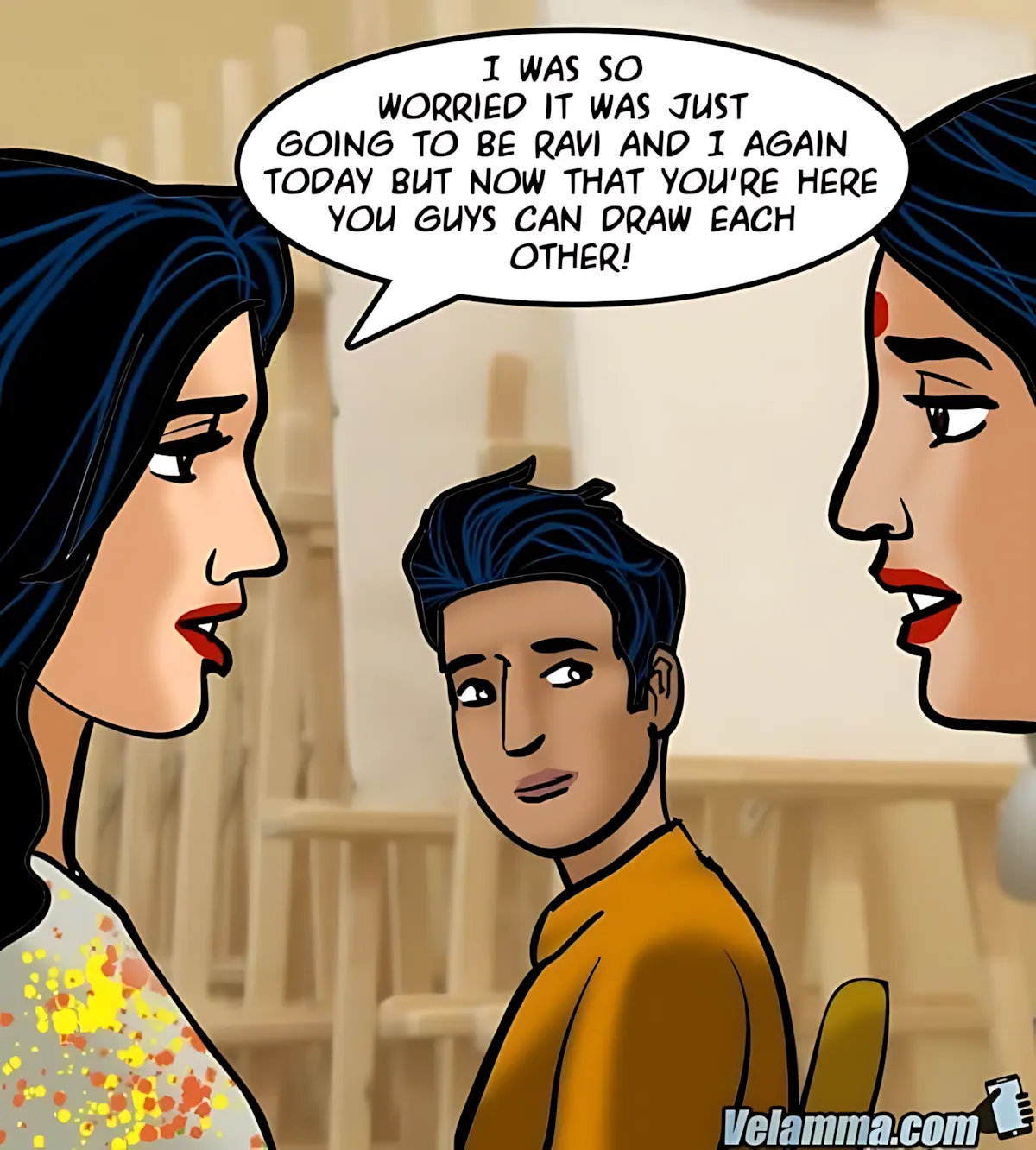 Velamma All Episodes Comics, 62 . Velamma - Episode 62 - A Piece Of Art, page 48 of 182