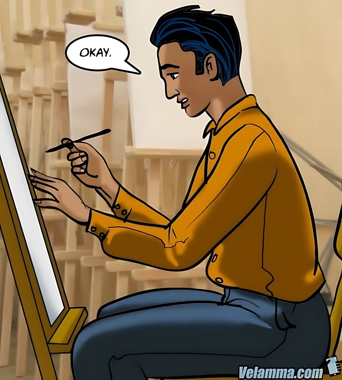 Velamma All Episodes Comics, 62 . Velamma - Episode 62 - A Piece Of Art, page 57 of 182