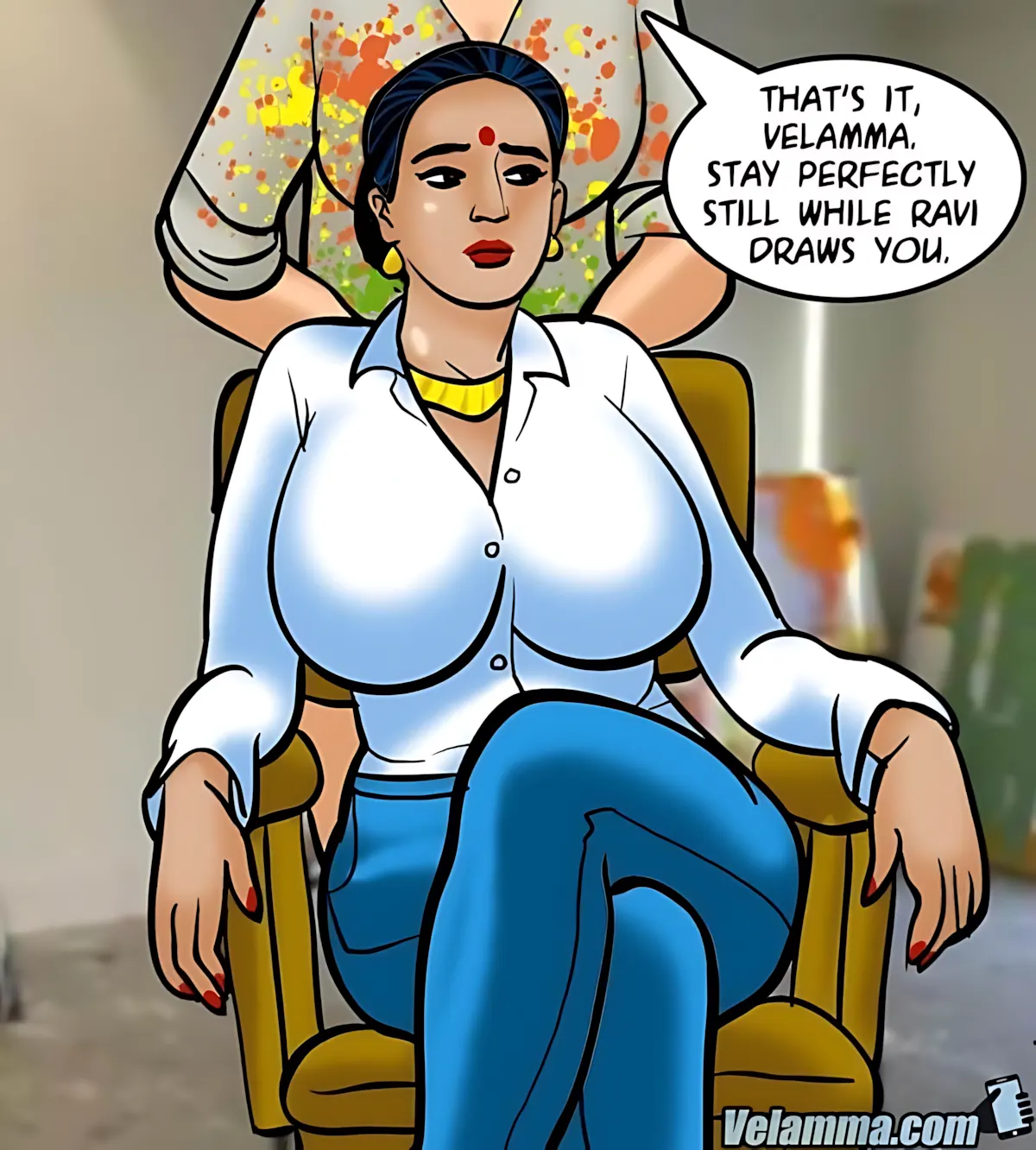 Velamma All Episodes Comics, 62 . Velamma - Episode 62 - A Piece Of Art, page 58 of 182