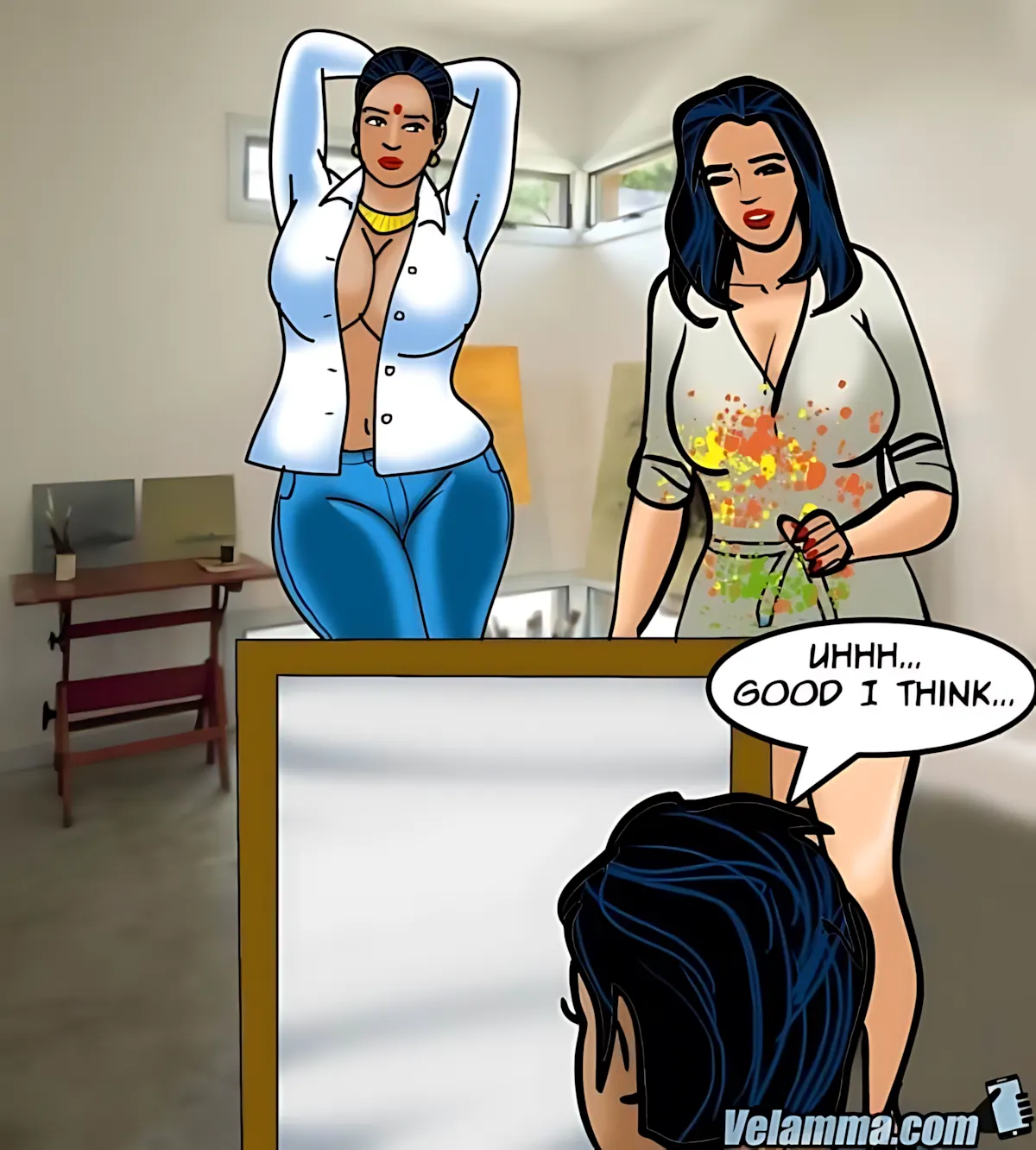Velamma All Episodes Comics, 62 . Velamma - Episode 62 - A Piece Of Art, page 74 of 182
