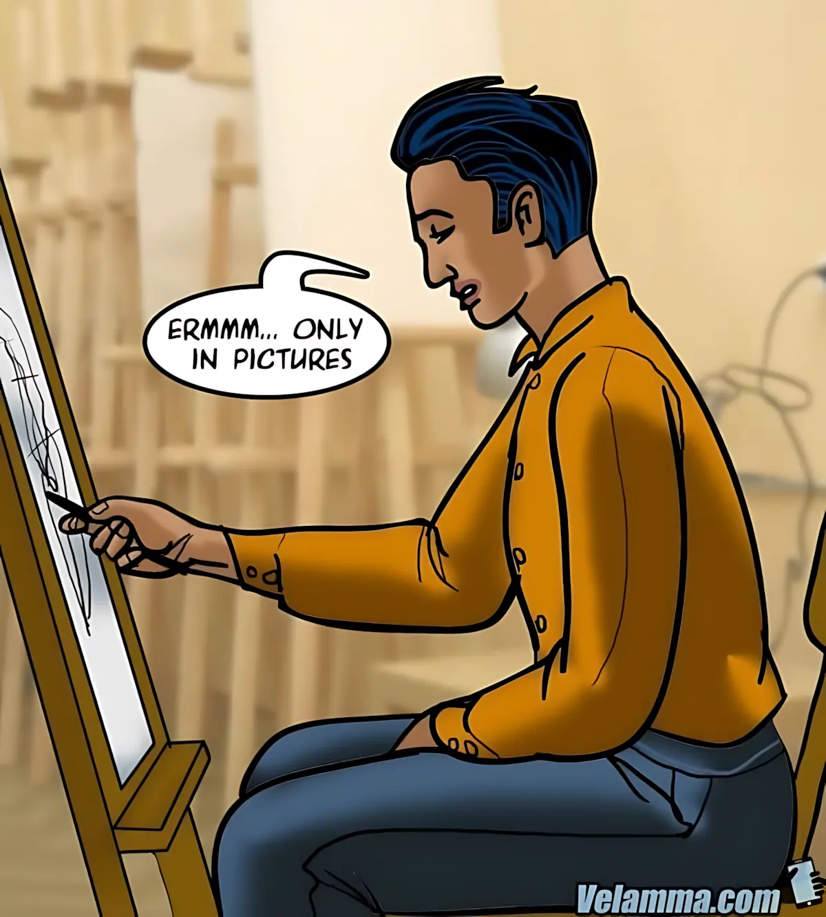 Velamma All Episodes Comics, 62 . Velamma - Episode 62 - A Piece Of Art, page 86 of 182