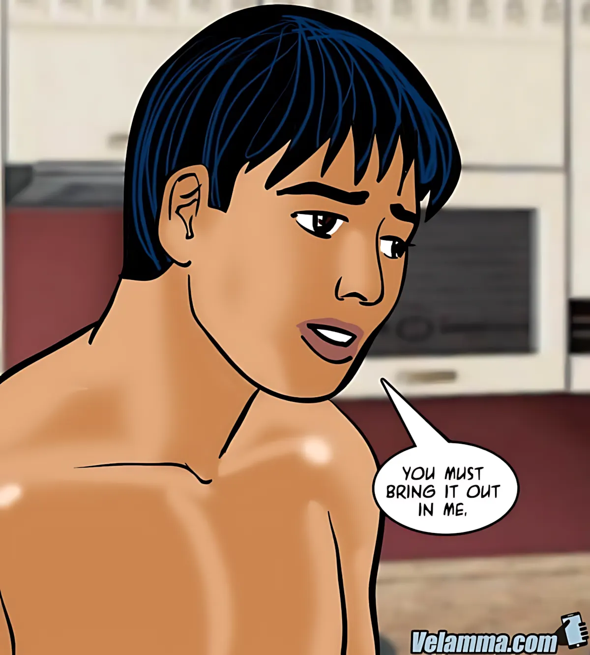 Velamma All Episodes Comics, 61 . Velamma - Episode 61 - Naked Cleaning, page 132 of 187