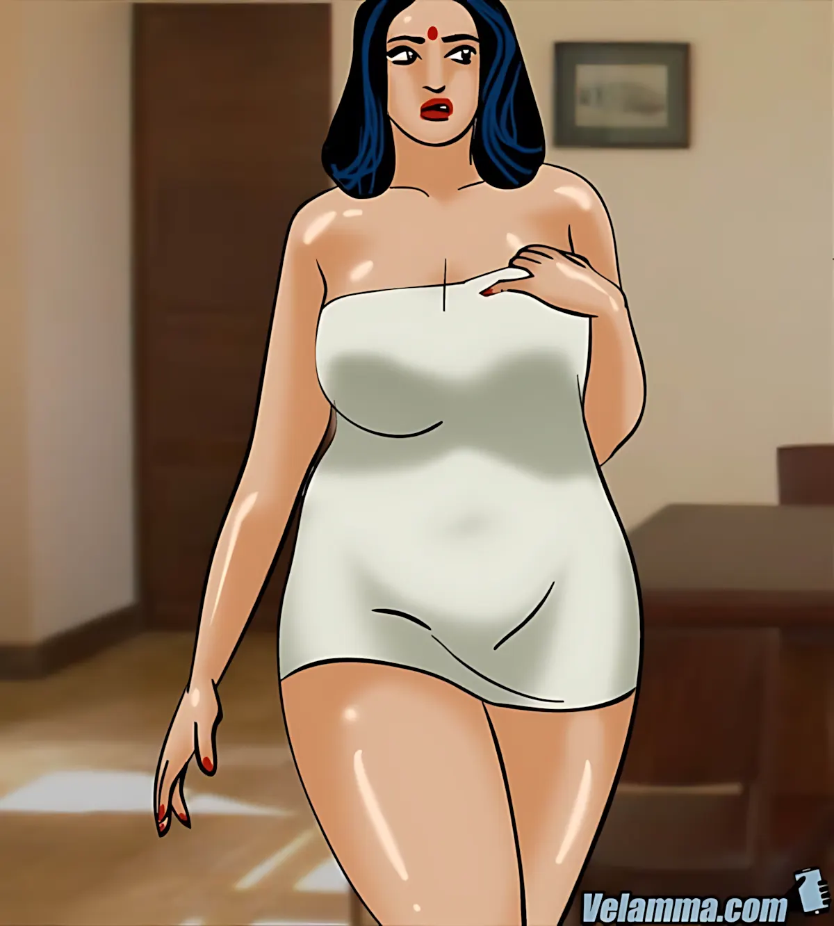 Velamma All Episodes Comics, 61 . Velamma - Episode 61 - Naked Cleaning, page 22 of 187