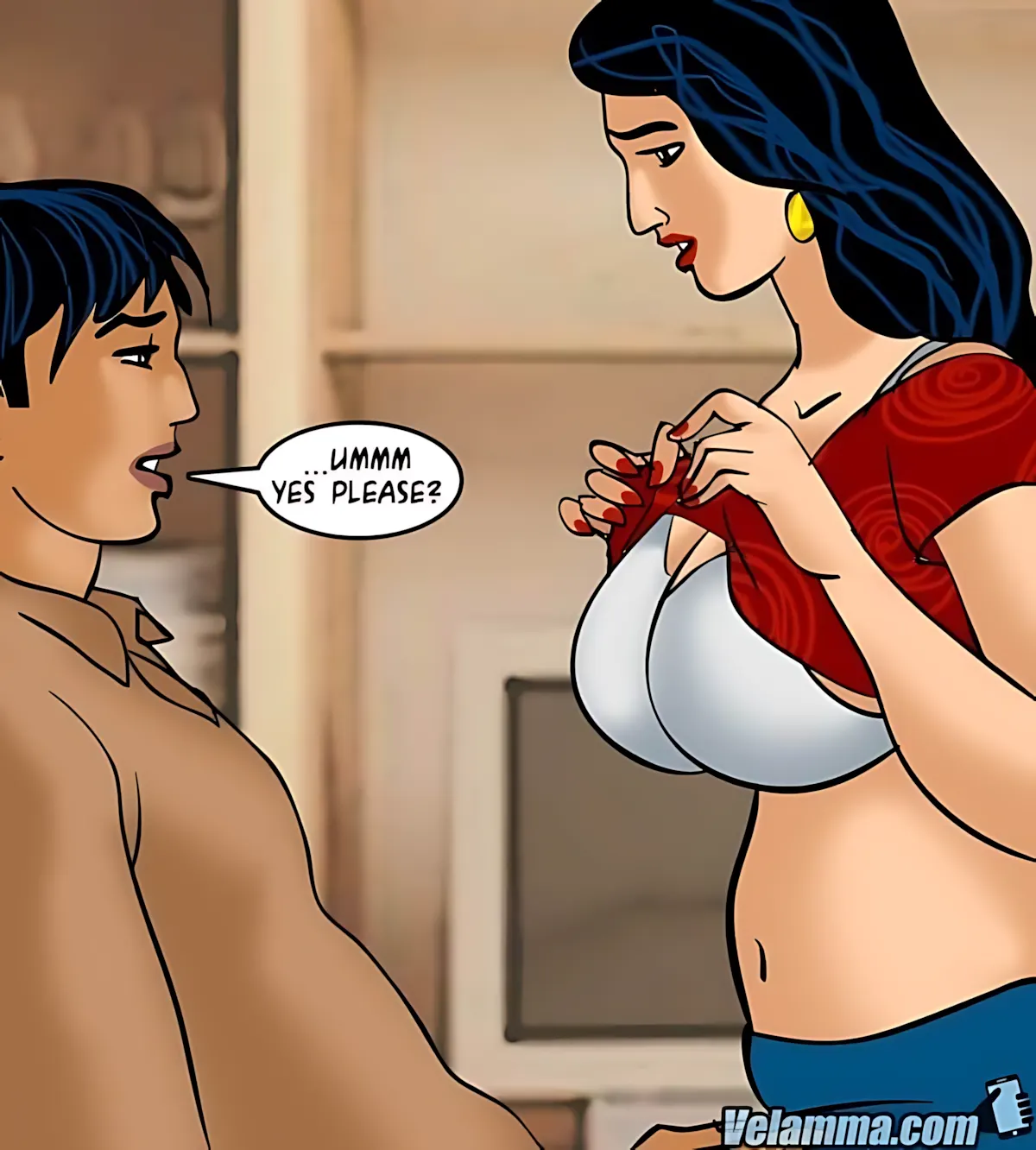 Velamma All Episodes Comics, 61 . Velamma - Episode 61 - Naked Cleaning, page 42 of 187