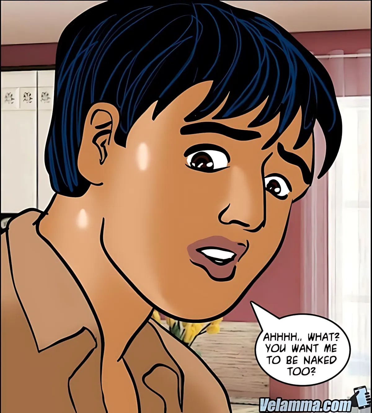 Velamma All Episodes Comics, 61 . Velamma - Episode 61 - Naked Cleaning, page 96 of 187