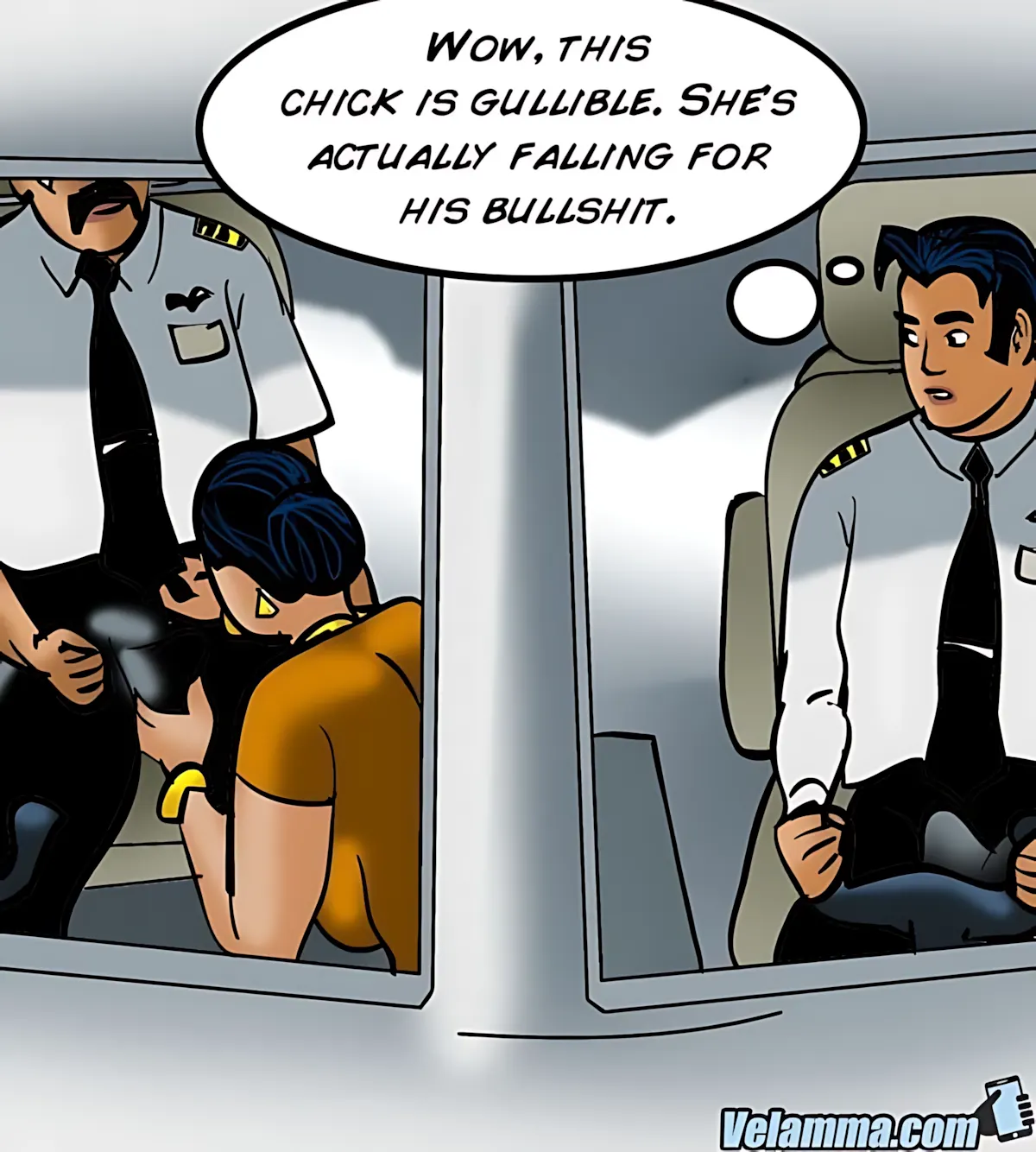 Velamma All Episodes Comics, 56 . Velamma - Episode 56 - Cocks In The Cockpit, page 114 of 221