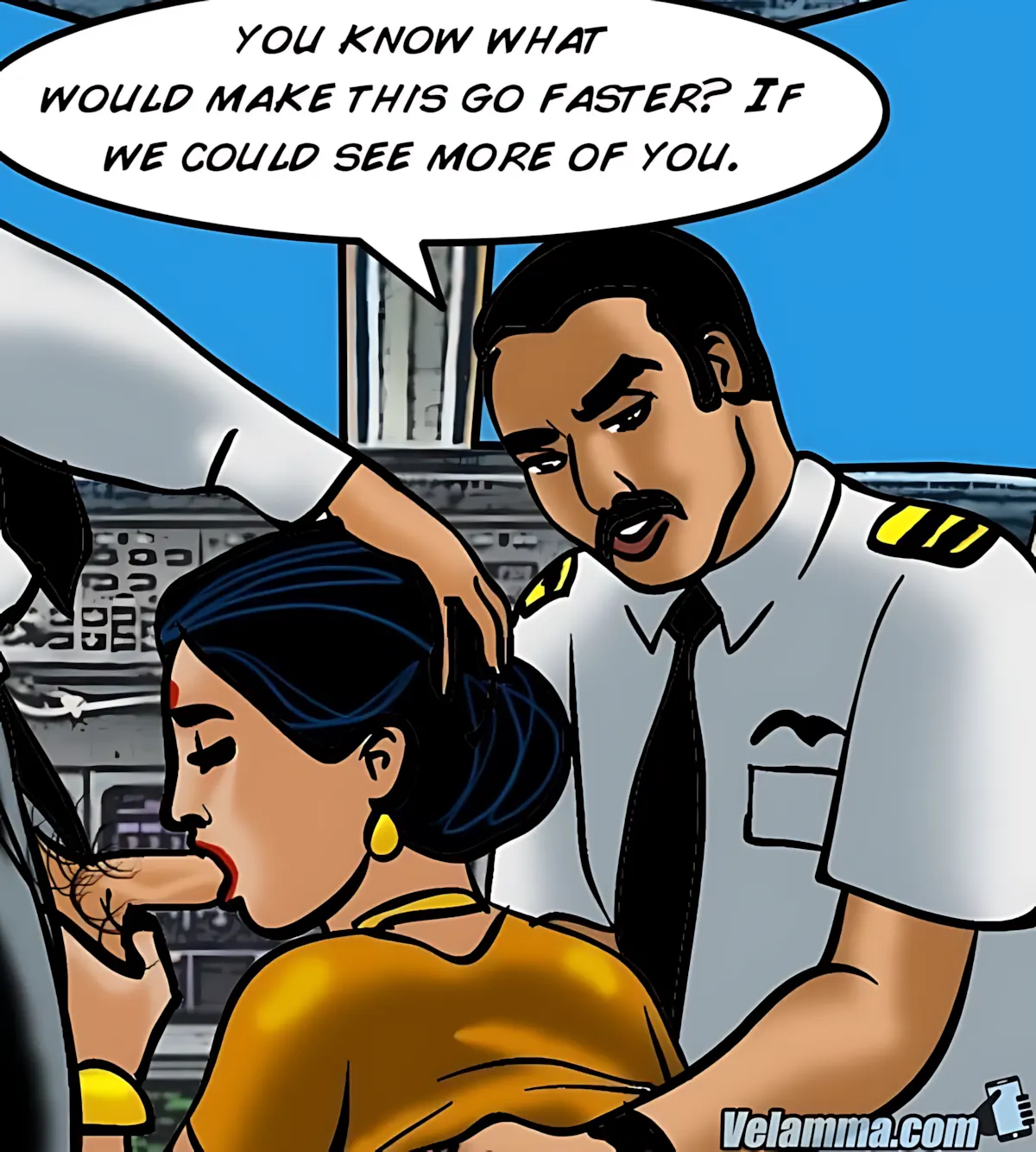 Velamma All Episodes Comics, 56 . Velamma - Episode 56 - Cocks In The Cockpit, page 130 of 221
