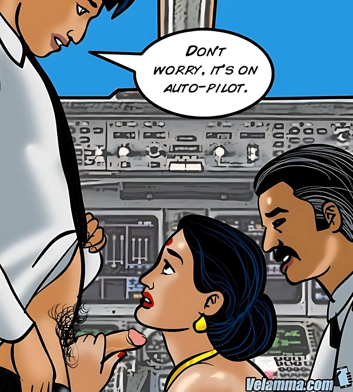 Velamma All Episodes Comics, 56 . Velamma - Episode 56 - Cocks In The Cockpit, page 135 of 221