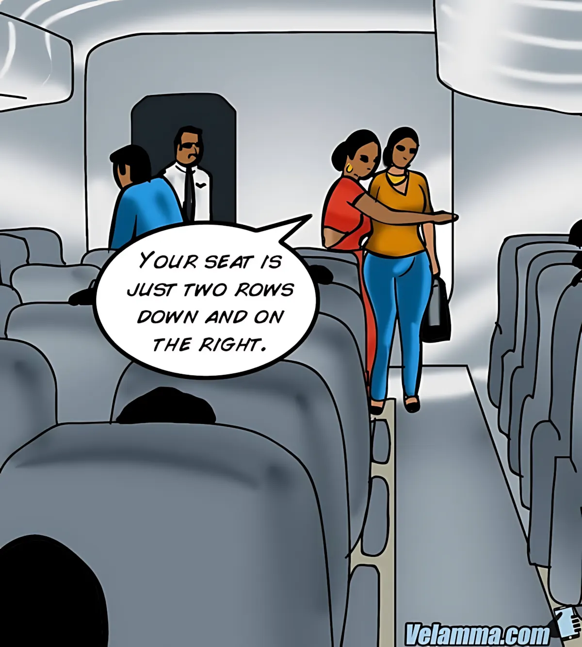 Velamma All Episodes Comics, 56 . Velamma - Episode 56 - Cocks In The Cockpit, page 55 of 221
