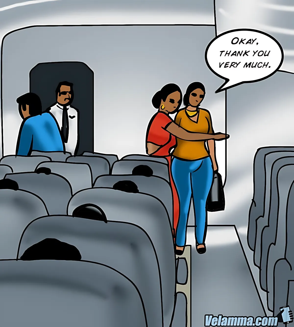 Velamma All Episodes Comics, 56 . Velamma - Episode 56 - Cocks In The Cockpit, page 56 of 221
