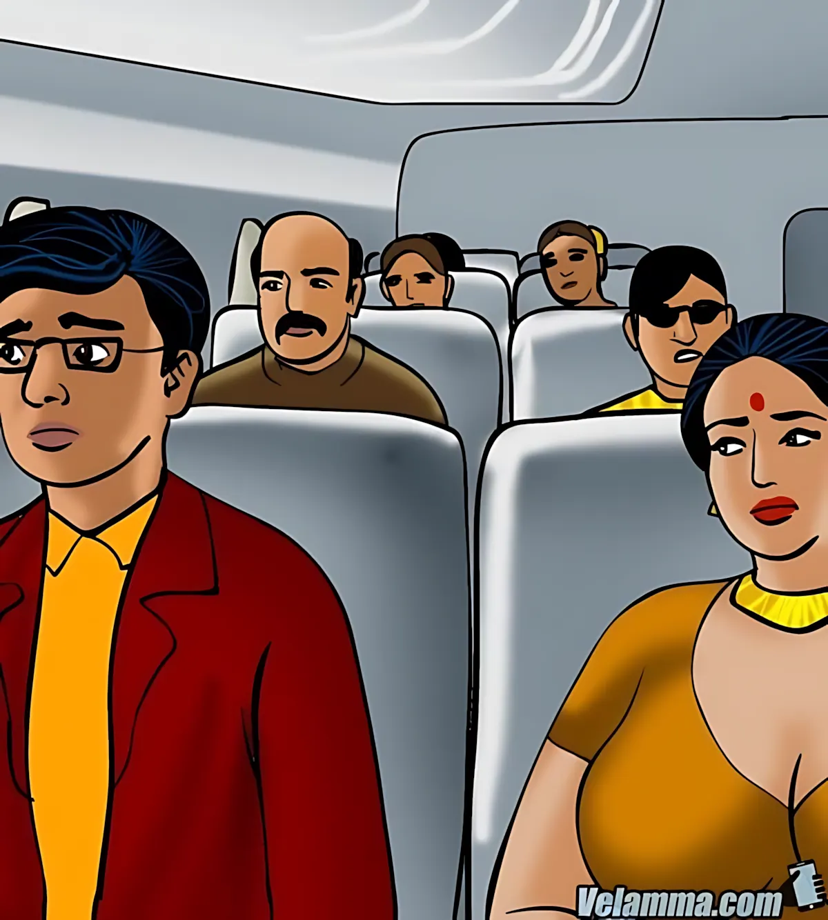 Velamma All Episodes Comics, 56 . Velamma - Episode 56 - Cocks In The Cockpit, page 57 of 221