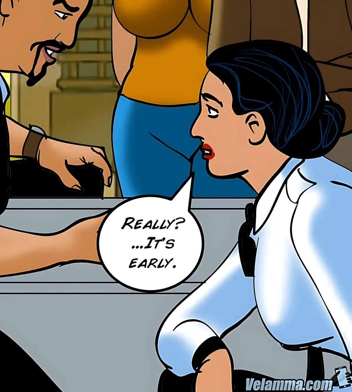 Velamma All Episodes Comics, 56 . Velamma - Episode 56 - Cocks In The Cockpit, page 7 of 221