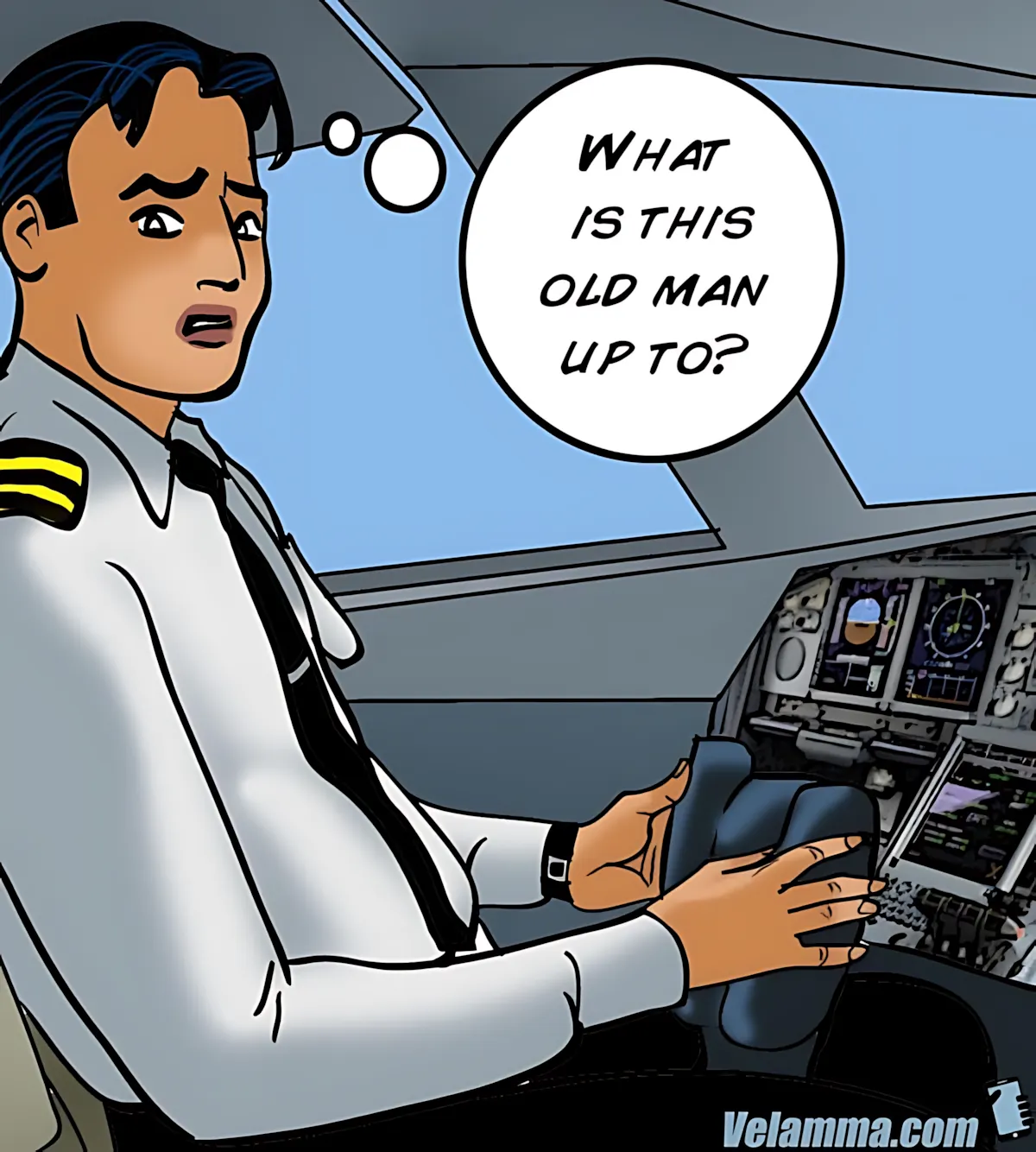 Velamma All Episodes Comics, 56 . Velamma - Episode 56 - Cocks In The Cockpit, page 84 of 221
