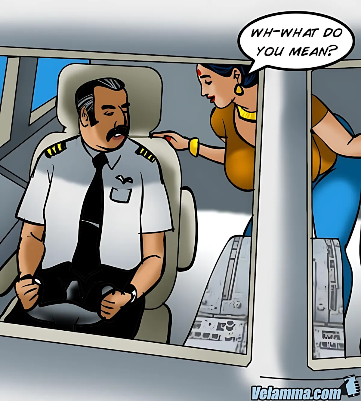 Velamma All Episodes Comics, 56 . Velamma - Episode 56 - Cocks In The Cockpit, page 100 of 221