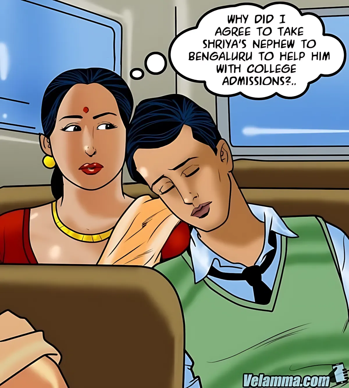 Velamma All Episodes Comics, 55 . Velamma - Episode 55 - Monsoon Poon, page 2 of 187