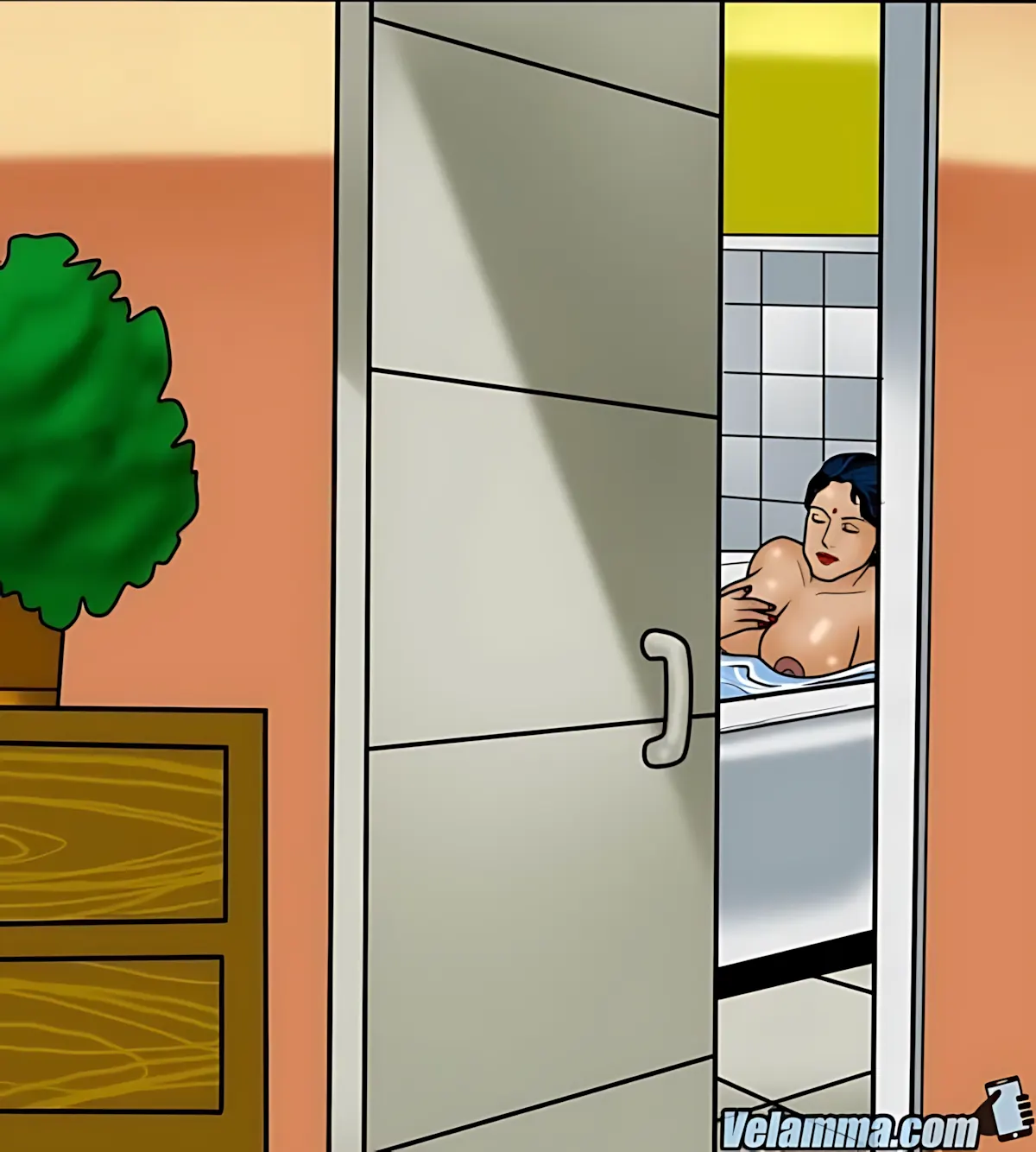 Velamma All Episodes Comics, 55 . Velamma - Episode 55 - Monsoon Poon, page 42 of 187