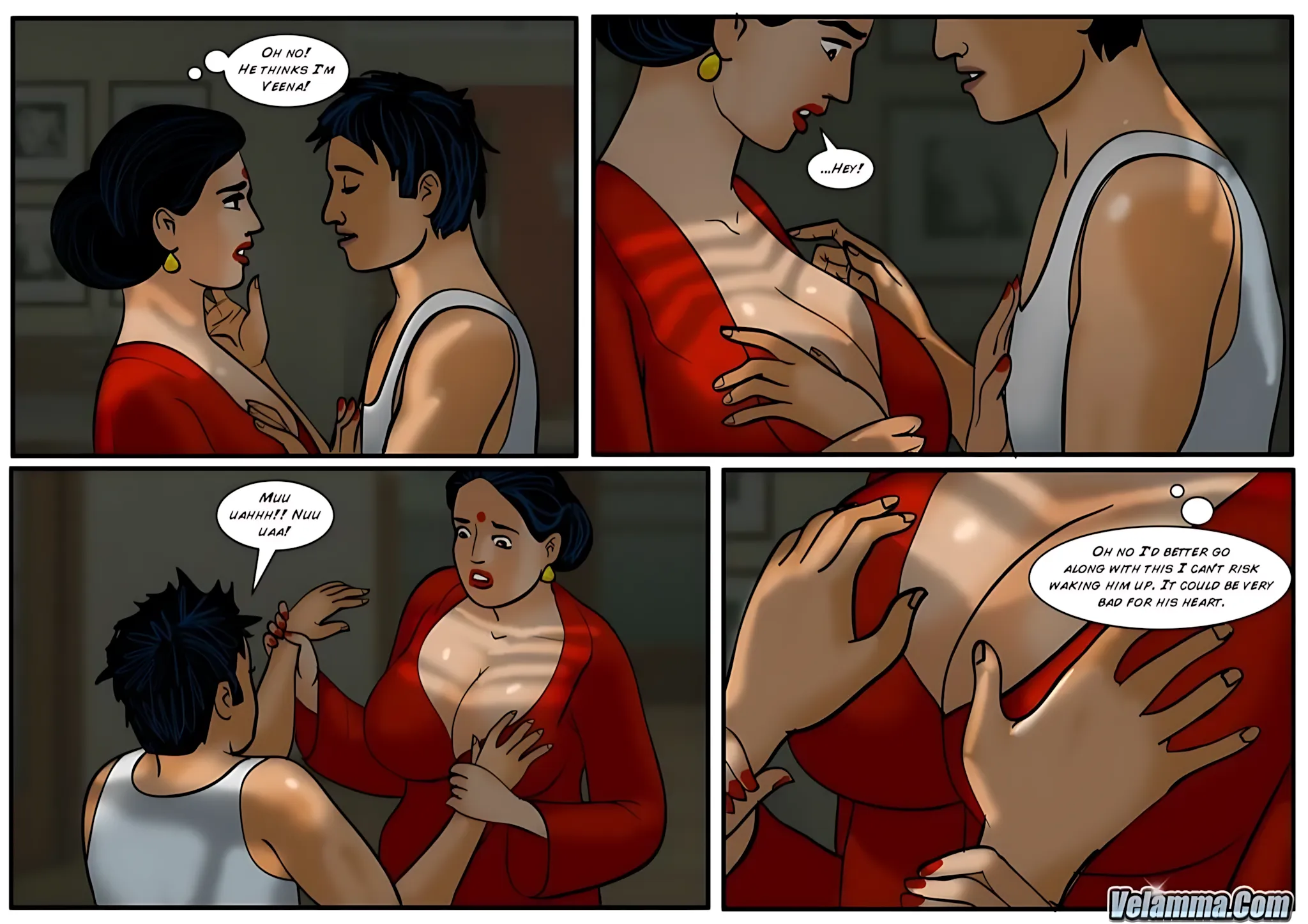 Velamma All Episodes Comics, 50 . Velamma - Episode 50 - Veena Cums Home, page 18 of 31