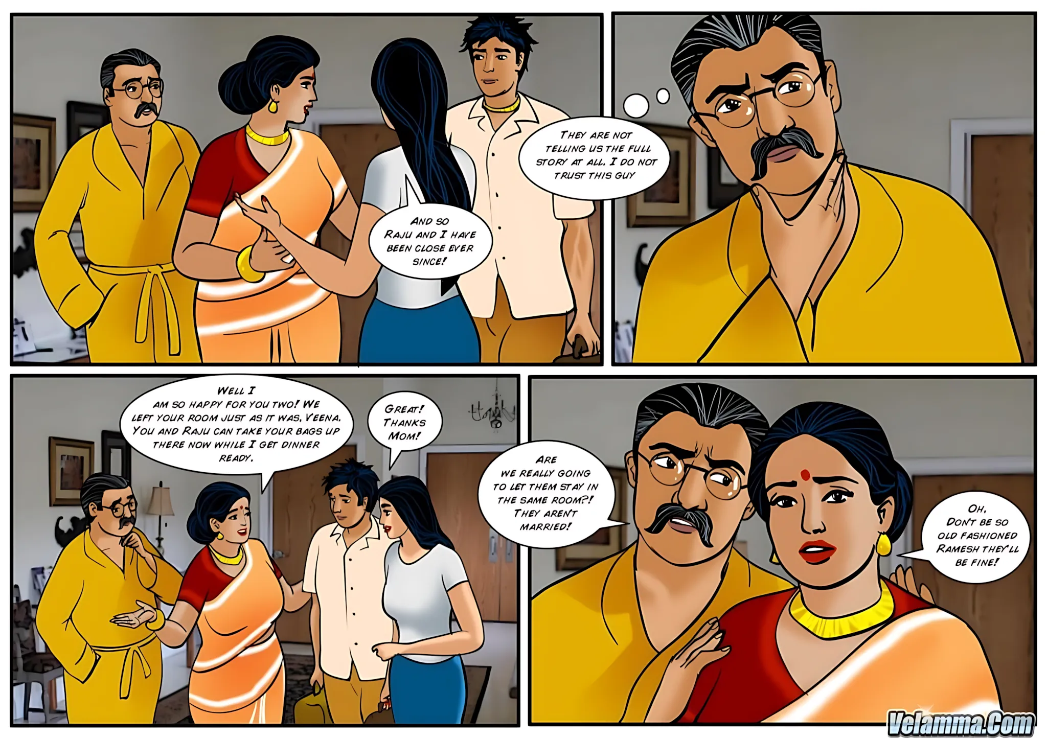 Velamma All Episodes Comics, 50 . Velamma - Episode 50 - Veena Cums Home, page 9 of 31