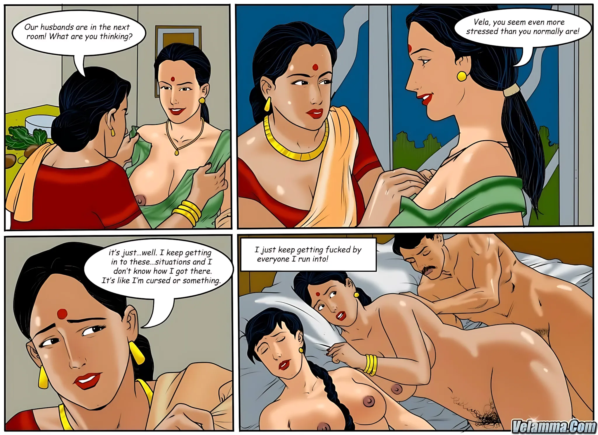 Velamma All Episodes Comics, 49 . Velamma - Episode 49 - DE-Stress, page 4 of 31