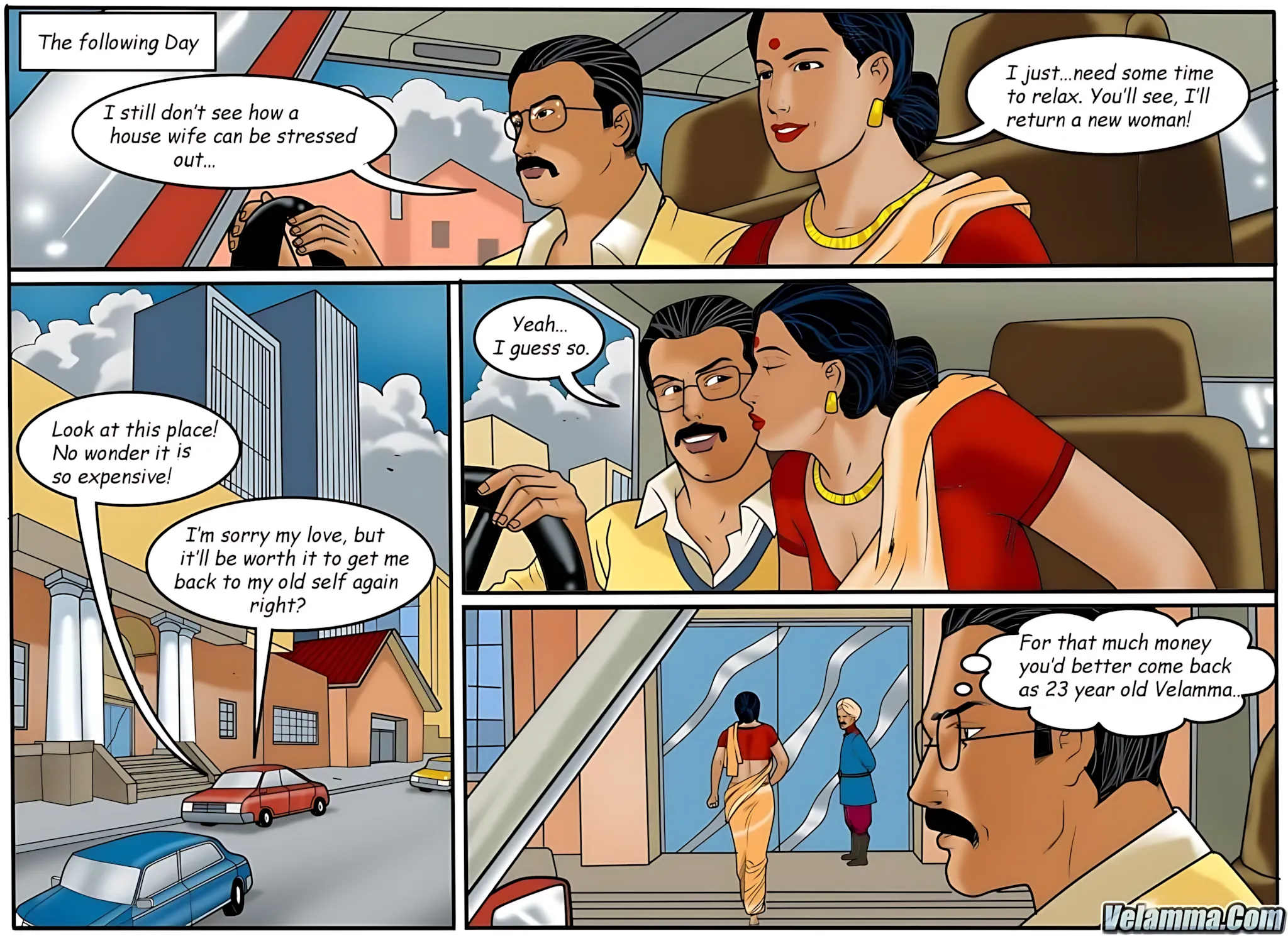 Velamma All Episodes Comics, 49 . Velamma - Episode 49 - DE-Stress, page 6 of 31