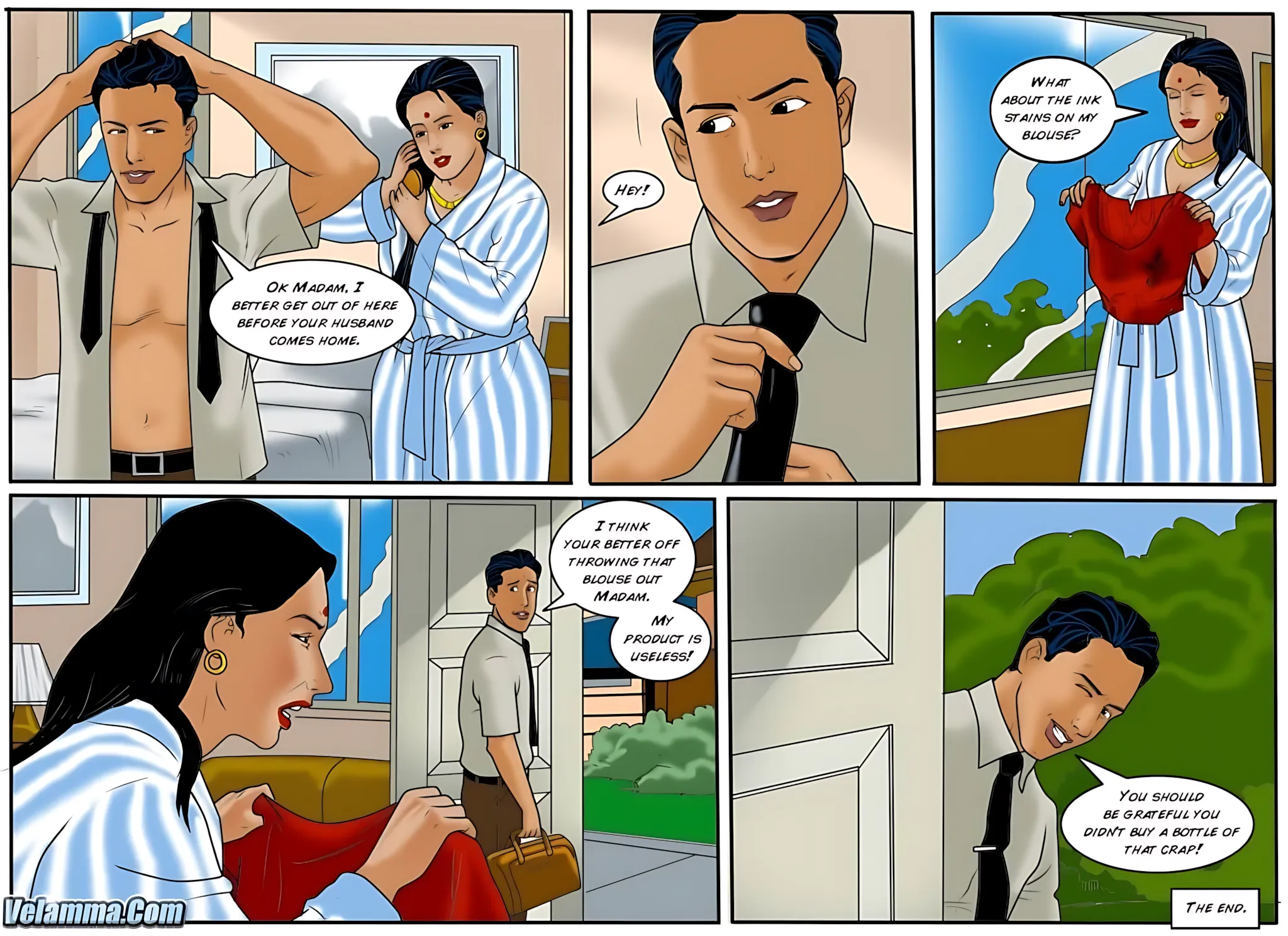 Velamma All Episodes Comics, 48 . Velamma - Episode 48 - Dirty Laundry, page 31 of 31