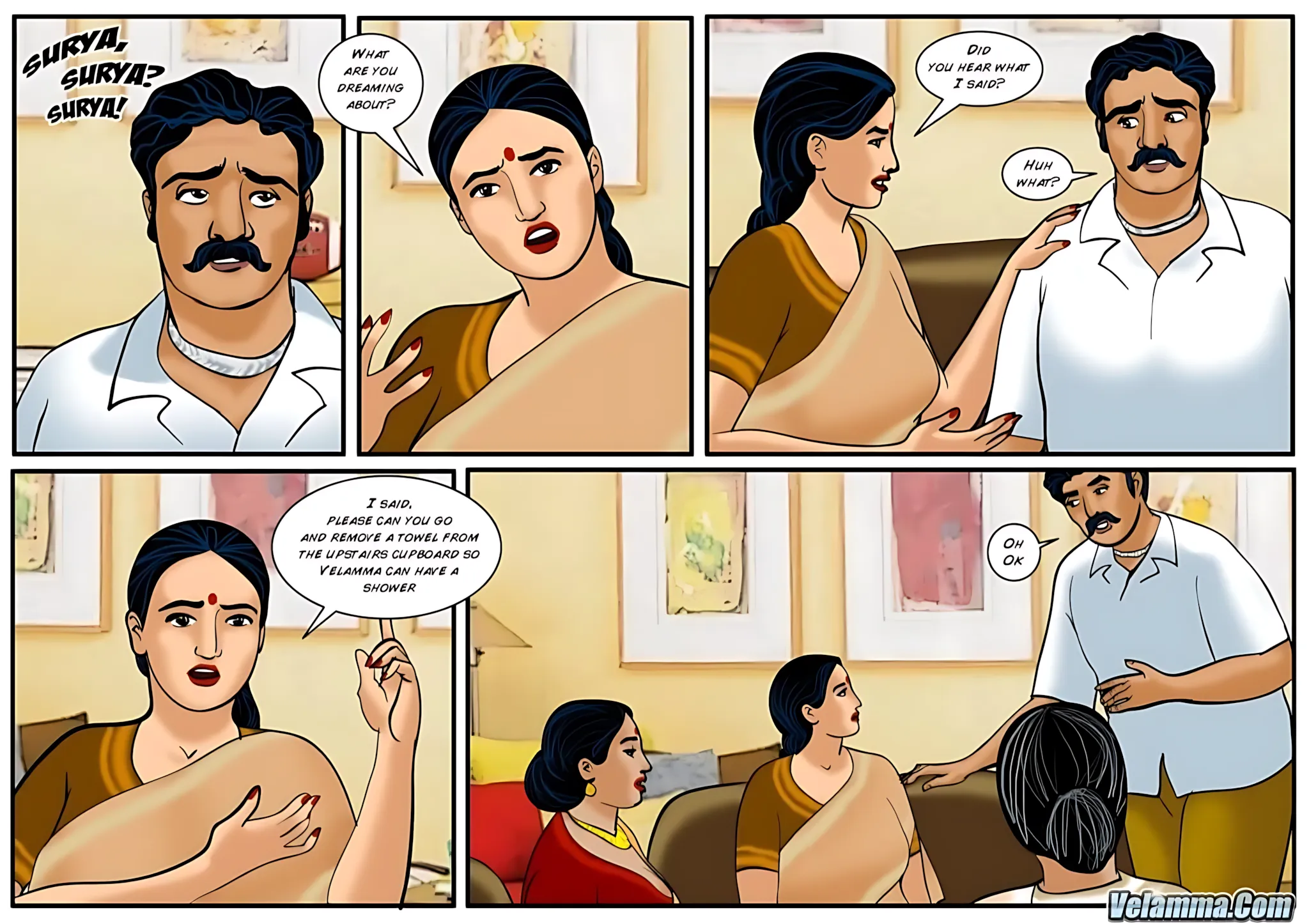 Velamma All Episodes Comics, 47 . Velamma - Episode 47 - Night With Surya And Nammi, page 7 of 32