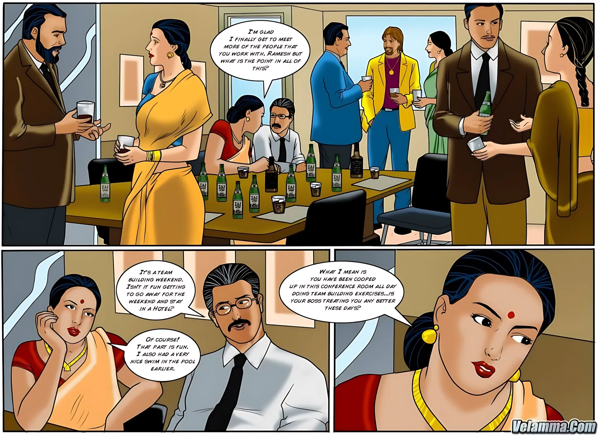 Velamma All Episodes Comics, 46 . Velamma - Episode 46 - He's The Boss, page 2 of 31