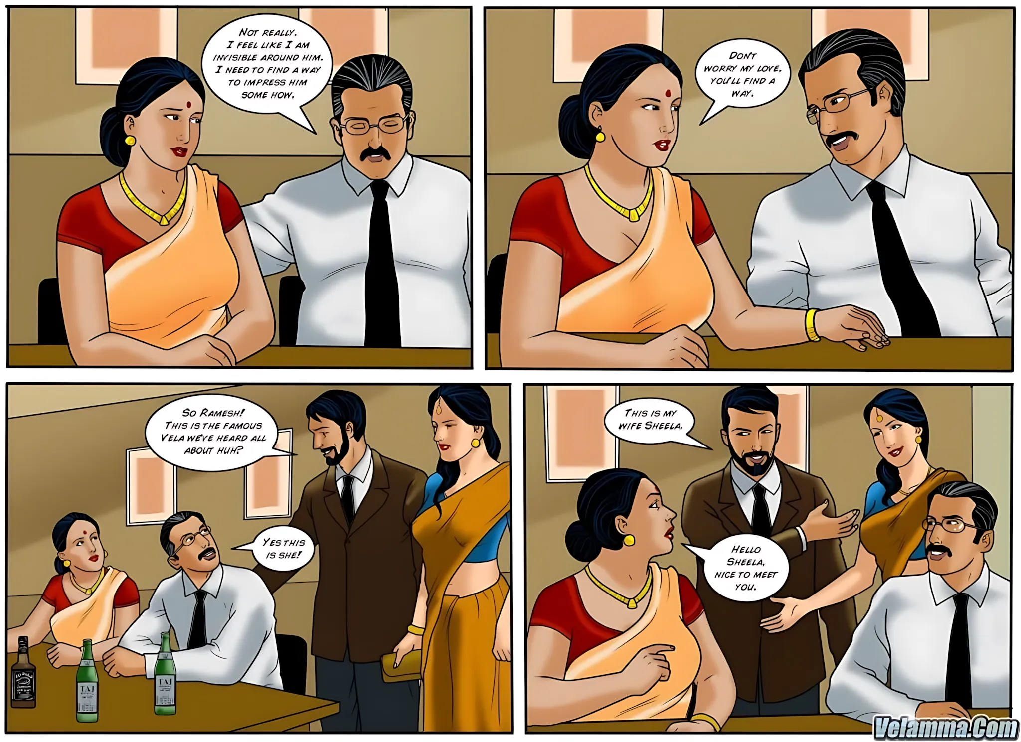 Velamma All Episodes Comics, 46 . Velamma - Episode 46 - He's The Boss, page 3 of 31