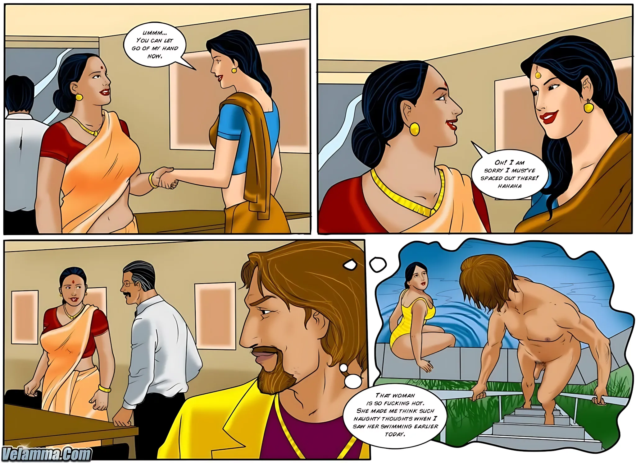 Velamma All Episodes Comics, 46 . Velamma - Episode 46 - He's The Boss, page 5 of 31