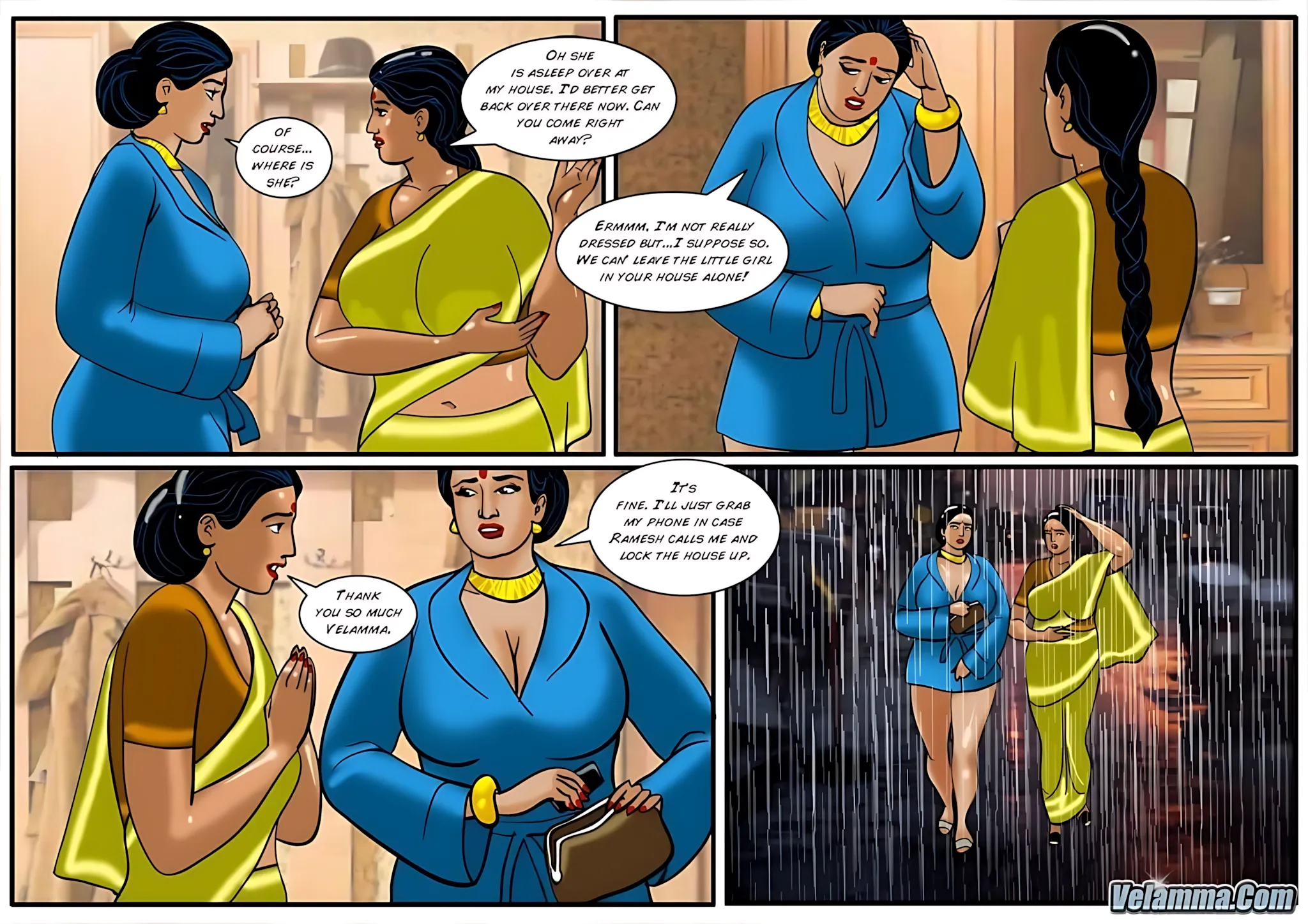 Velamma All Episodes Comics, 45 . Velamma - Episode 45 - Caught Having Phone Sex!, page 11 of 31