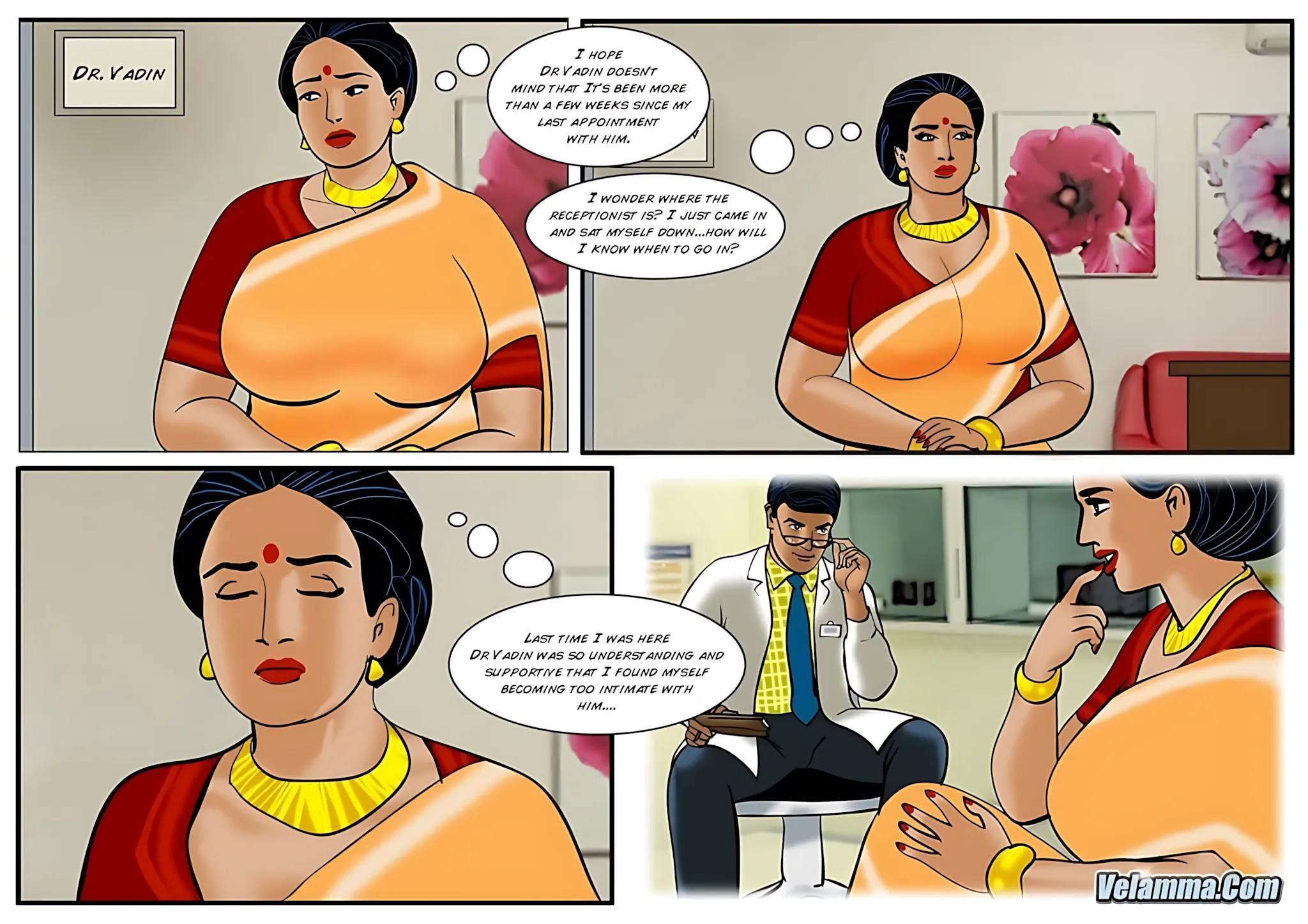 Velamma All Episodes Comics, 44 . Velamma - Episode 44 - The Real Doctor Will See You Now, page 2 of 31