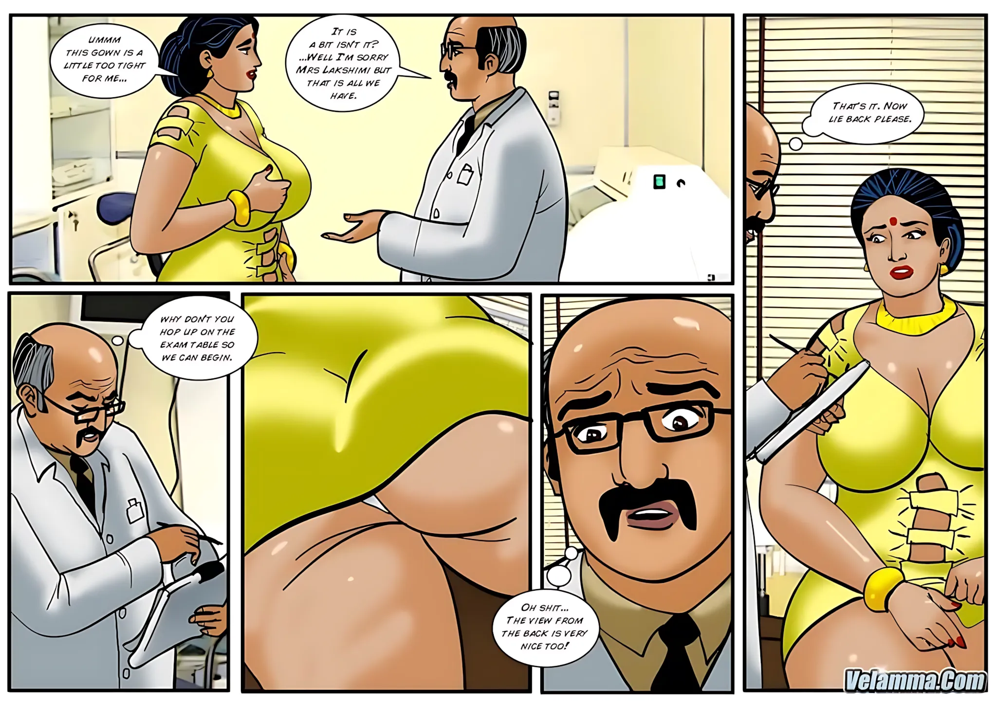 Velamma All Episodes Comics, 44 . Velamma - Episode 44 - The Real Doctor Will See You Now, page 6 of 31