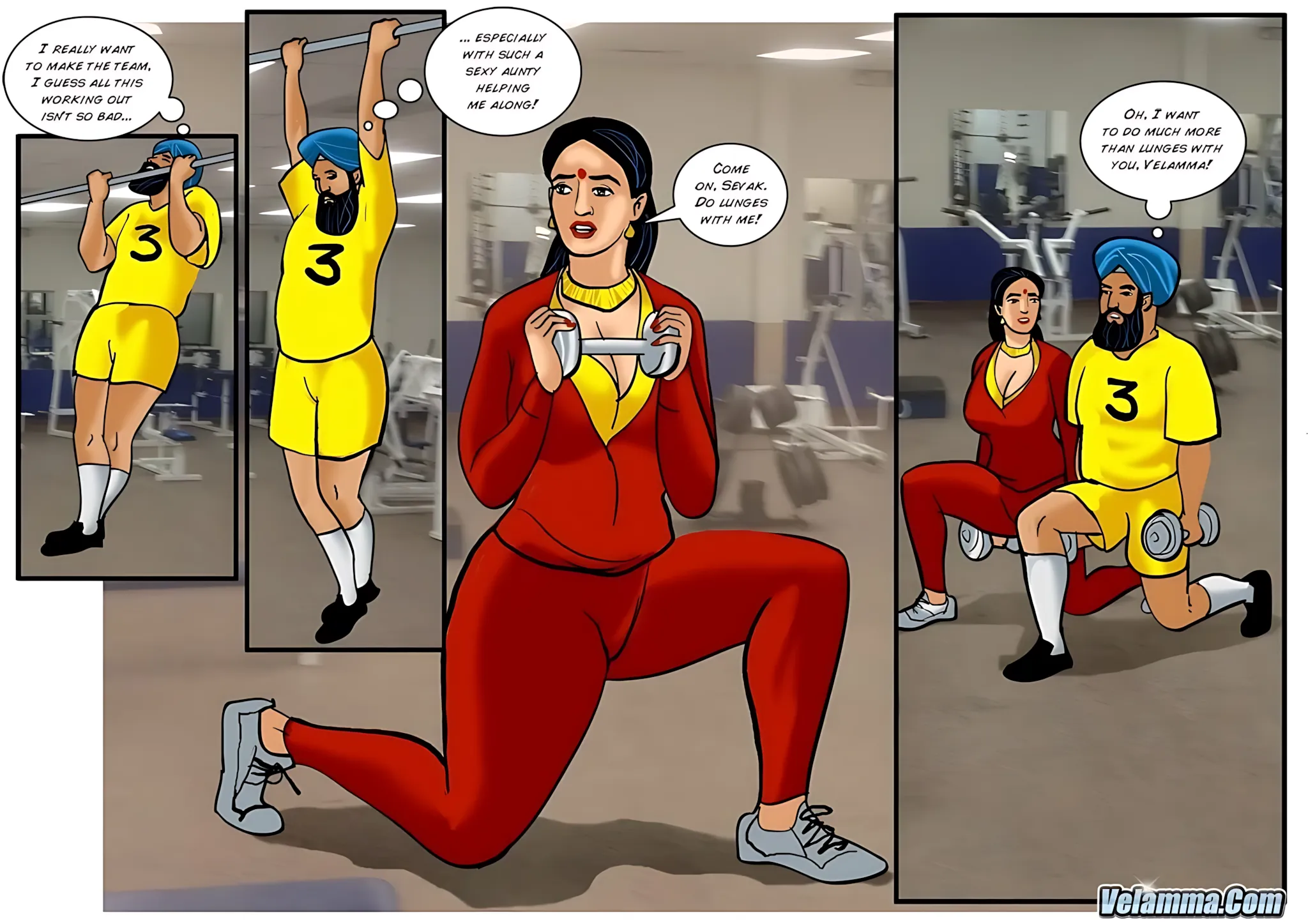 Velamma All Episodes Comics, 43 . Velamma - Episode 43 - Sexy Assistant Coach Velamma, page 16 of 31