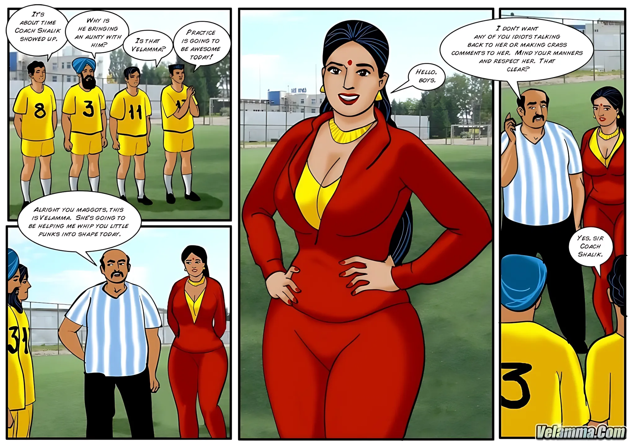 Velamma All Episodes Comics, 43 . Velamma - Episode 43 - Sexy Assistant Coach Velamma, page 6 of 31