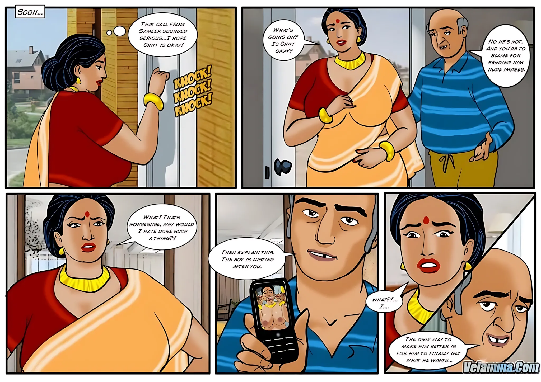 Velamma All Episodes Comics, 41 . Velamma - Episode 41 - Chitt Happens, page 12 of 31