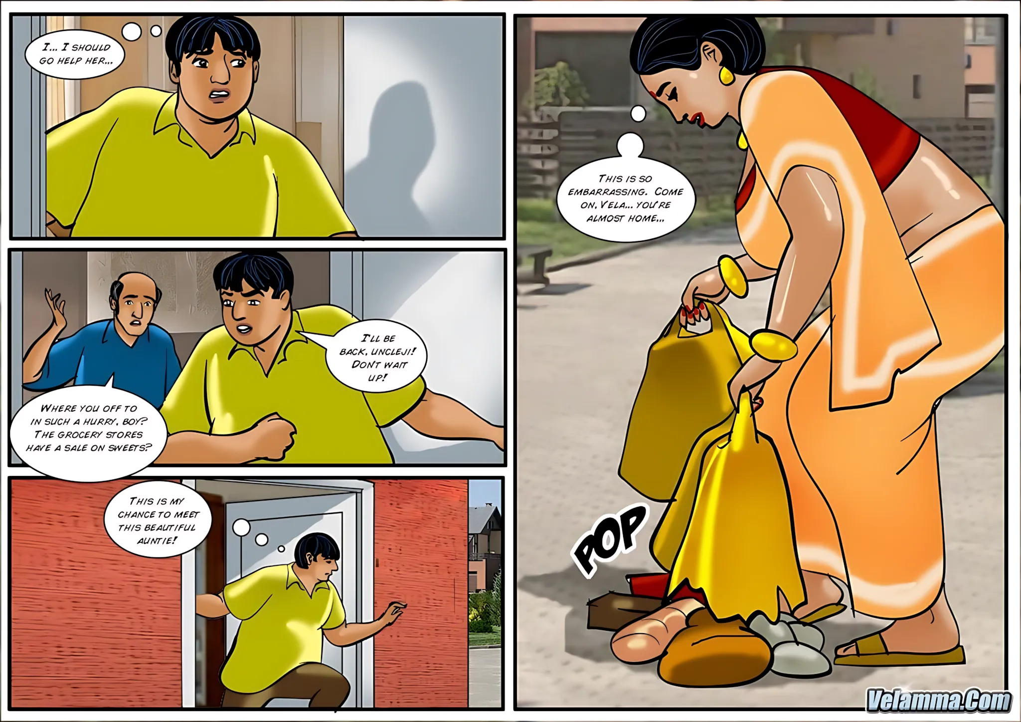 Velamma All Episodes Comics, 40 . Velamma - Episode 40 - Chitt Out Of Luck, page 6 of 31