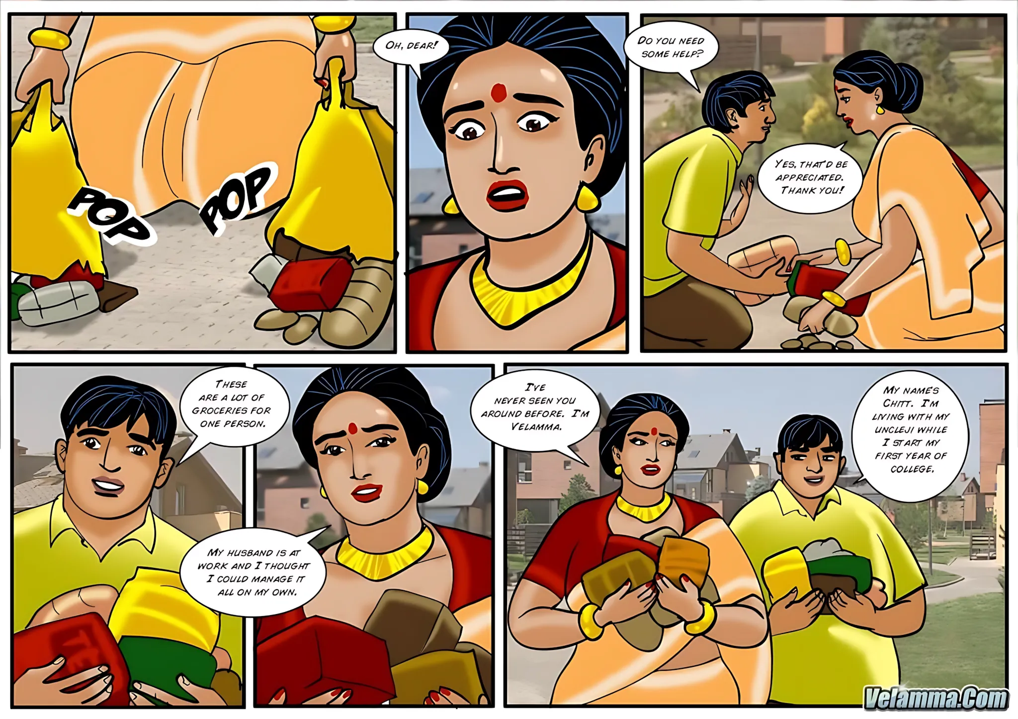 Velamma All Episodes Comics, 40 . Velamma - Episode 40 - Chitt Out Of Luck, page 7 of 31