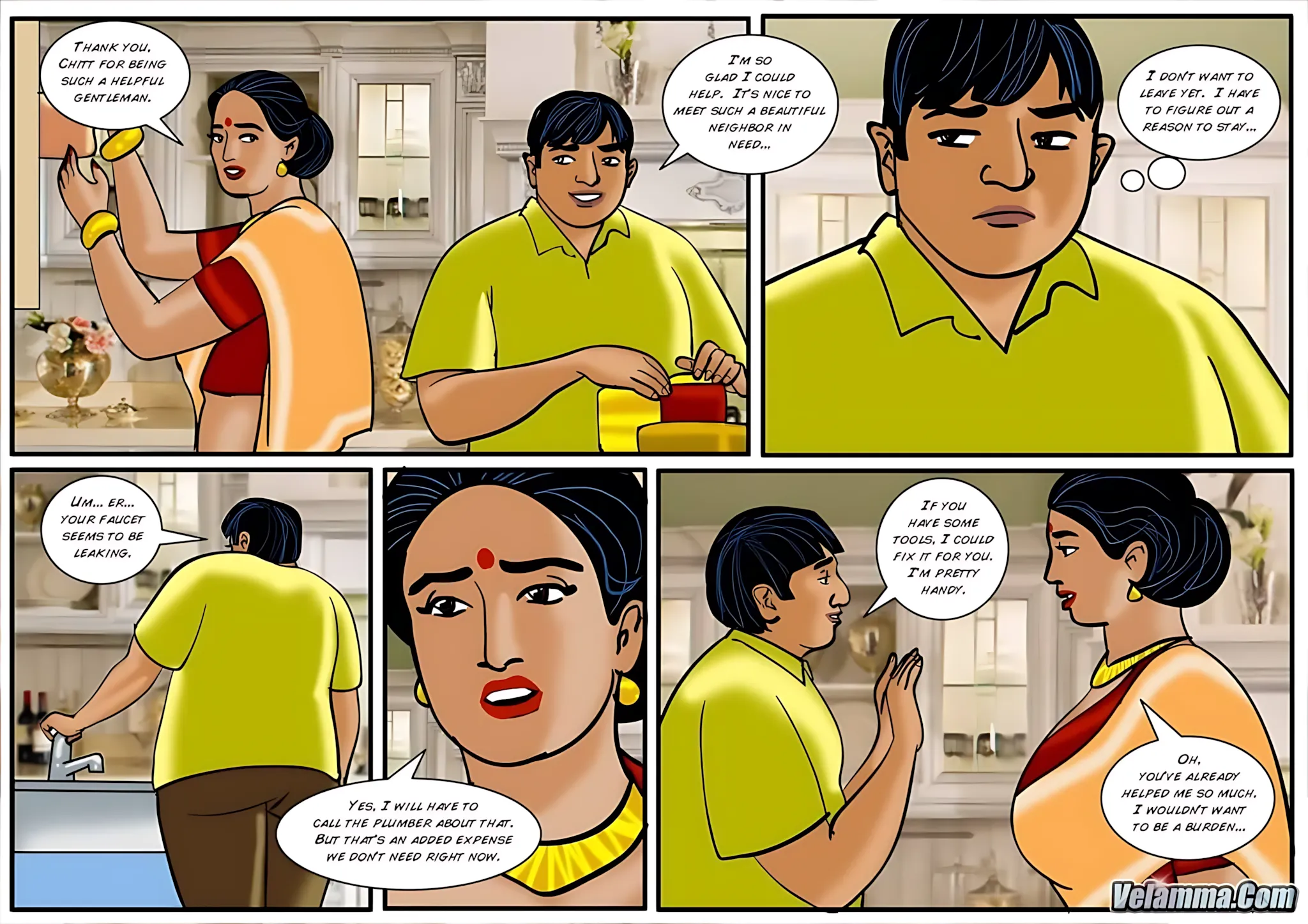 Velamma All Episodes Comics, 40 . Velamma - Episode 40 - Chitt Out Of Luck, page 8 of 31