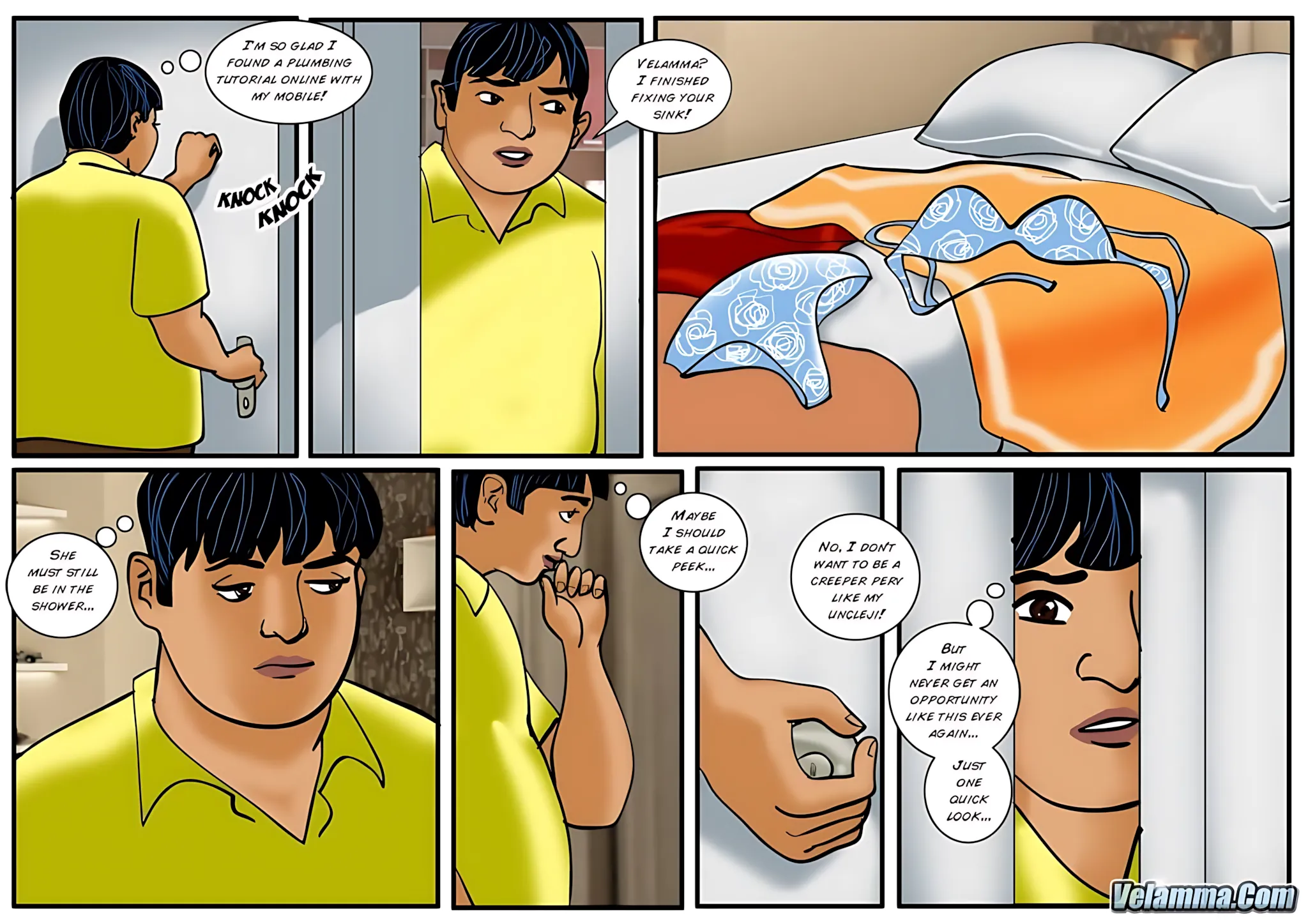 Velamma All Episodes Comics, 40 . Velamma - Episode 40 - Chitt Out Of Luck, page 10 of 31