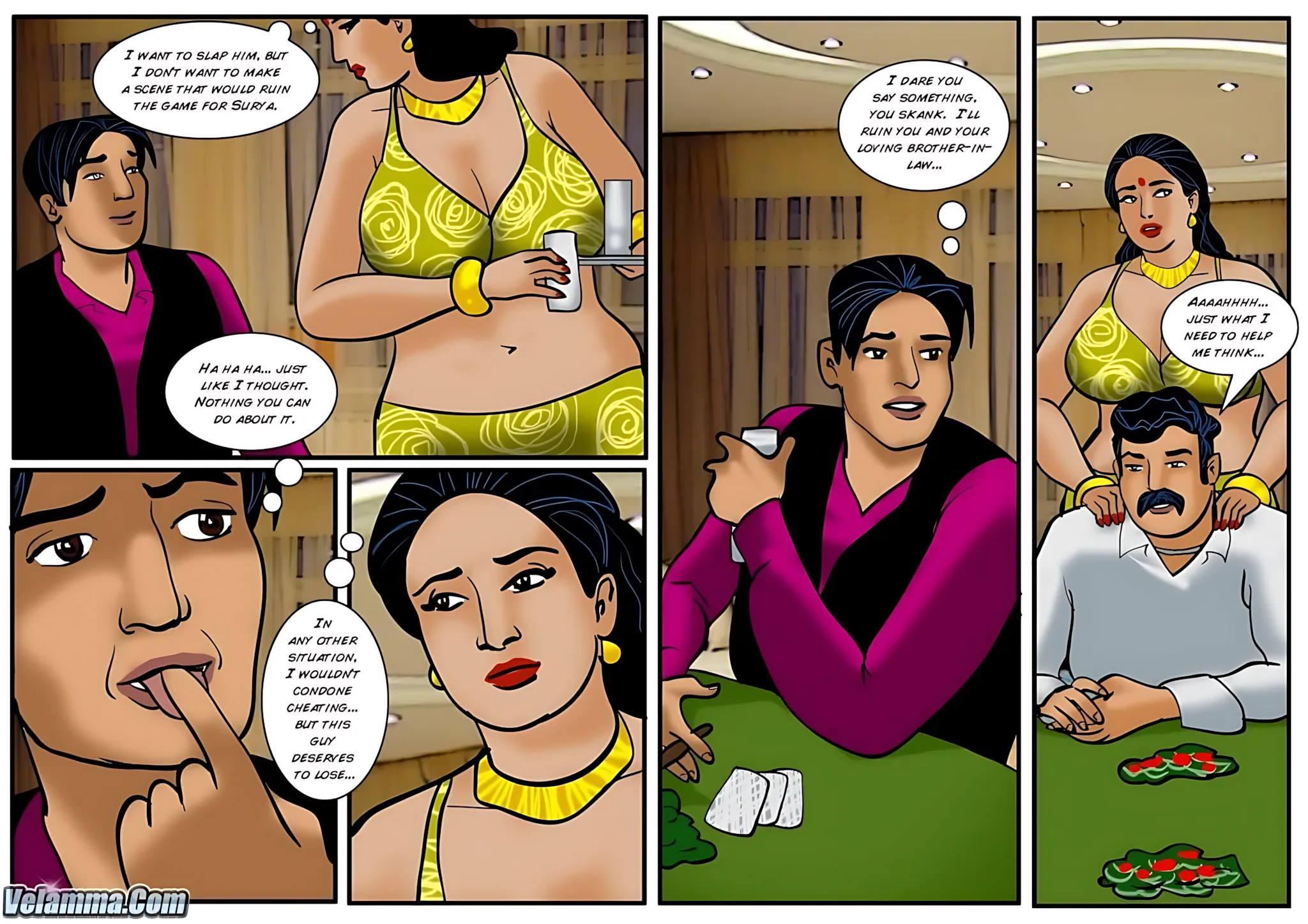 Velamma All Episodes Comics, 39 . Velamma - Episode 39 - When It Comes To This Sexy Poker Game Vela Is All In!, page 13 of 31