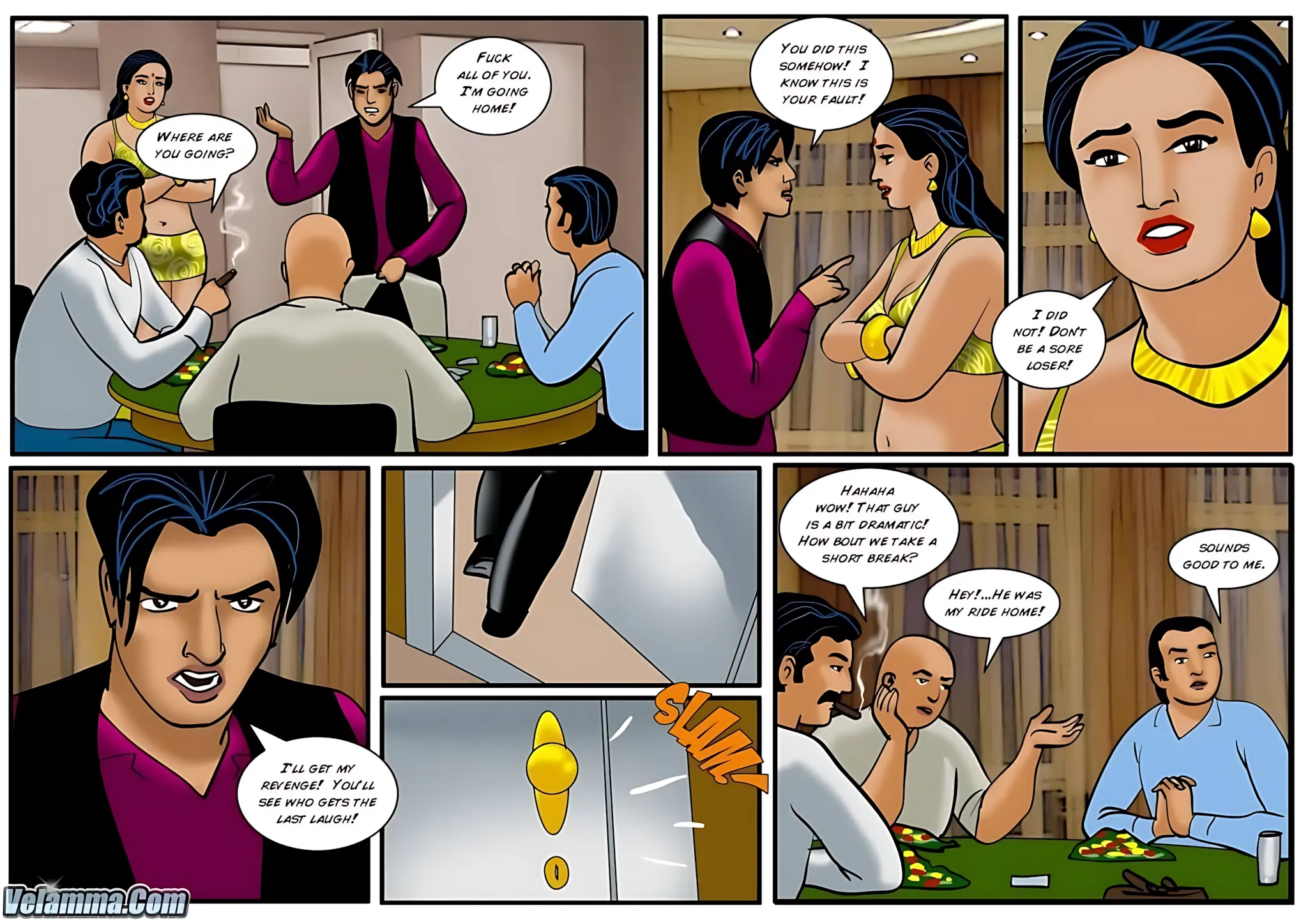 Velamma All Episodes Comics, 39 . Velamma - Episode 39 - When It Comes To This Sexy Poker Game Vela Is All In!, page 17 of 31
