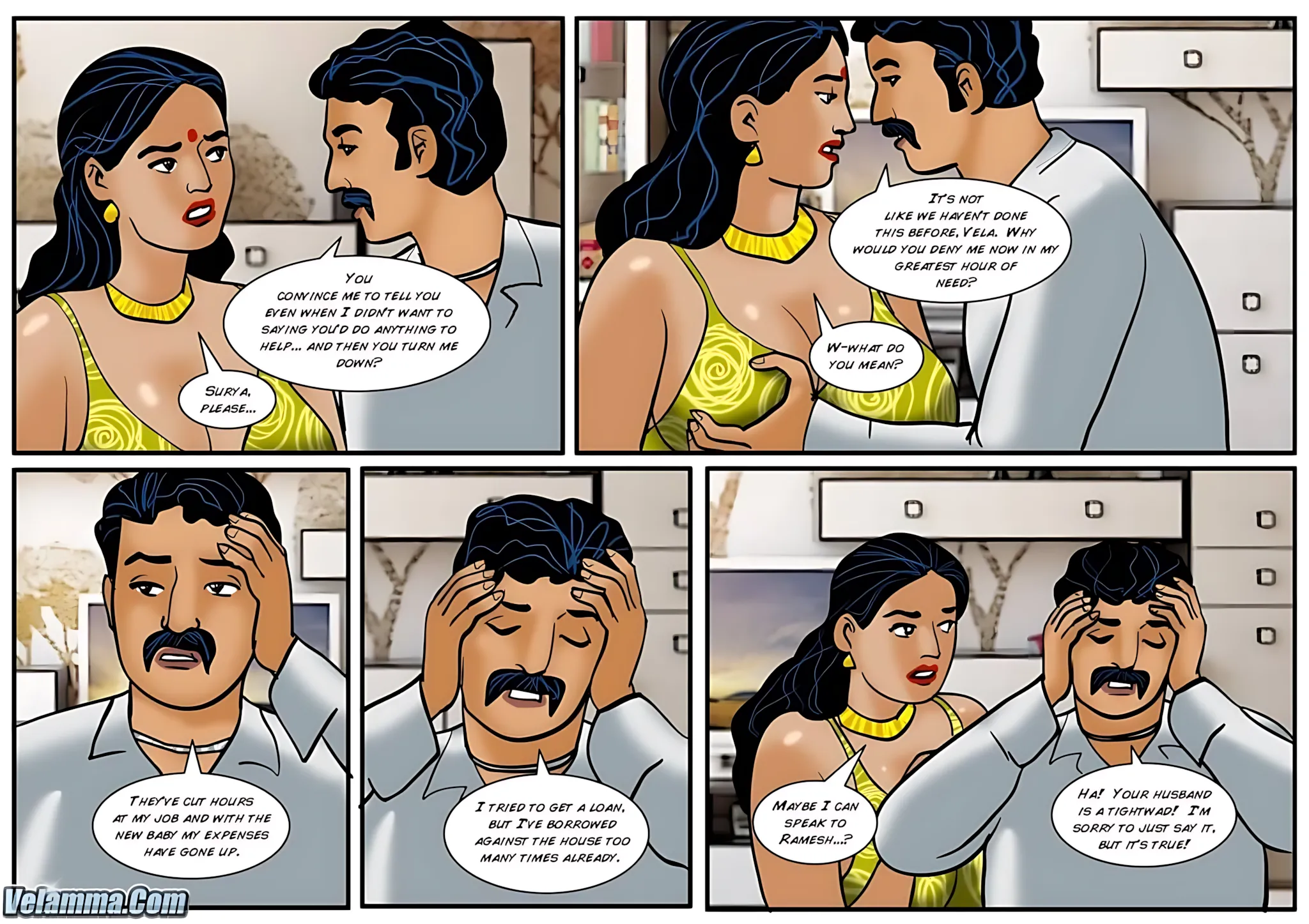 Velamma All Episodes Comics, 39 . Velamma - Episode 39 - When It Comes To This Sexy Poker Game Vela Is All In!, page 19 of 31