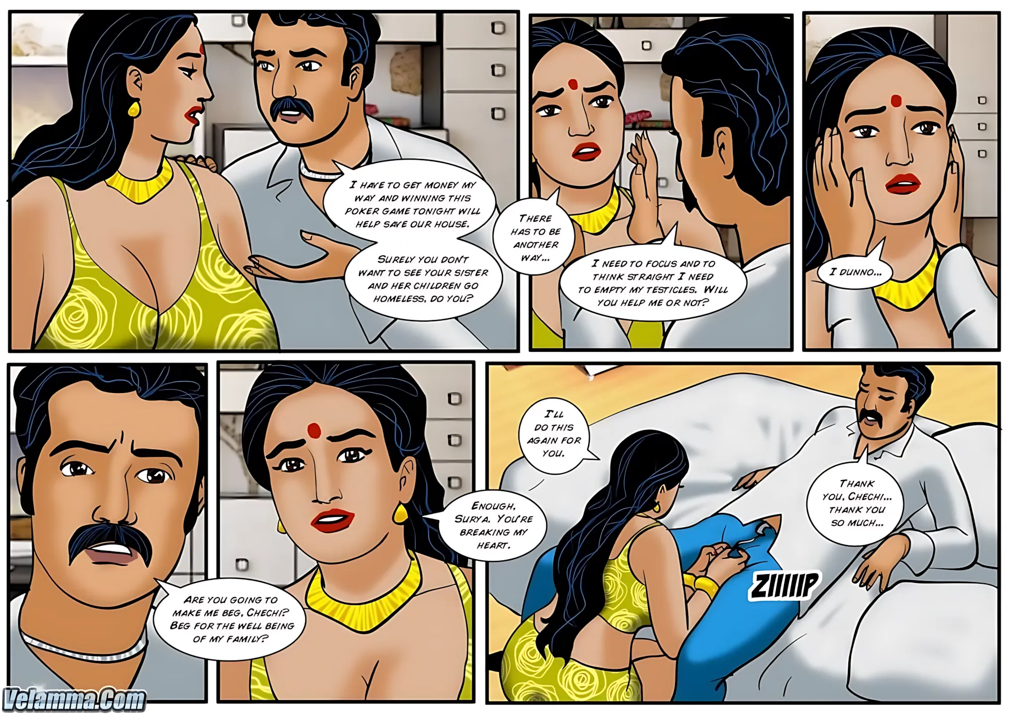 Velamma All Episodes Comics, 39 . Velamma - Episode 39 - When It Comes To This Sexy Poker Game Vela Is All In!, page 20 of 31