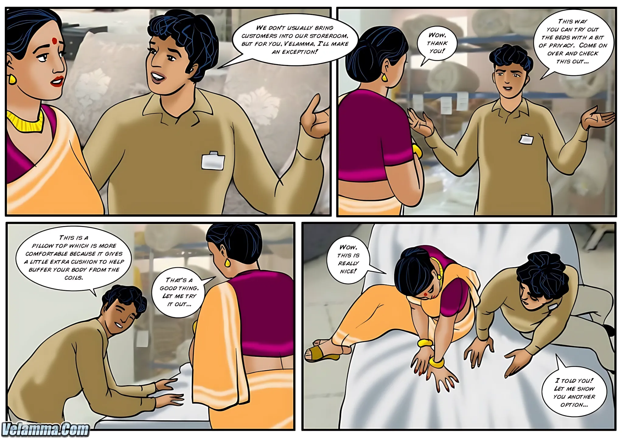 Velamma All Episodes Comics, 38 . Velamma - Episode 38 - Finding A New Mattress, page 11 of 32