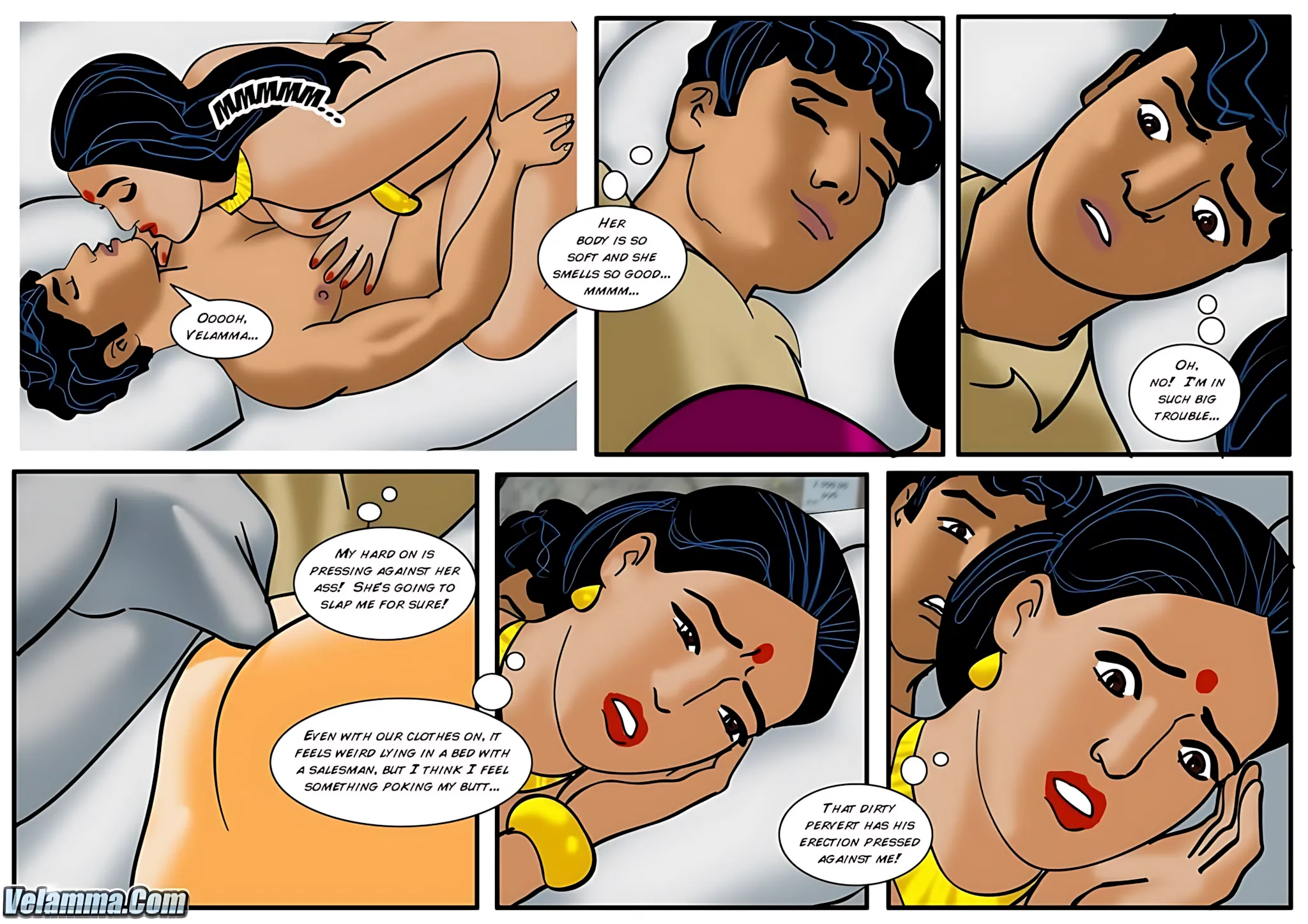 Velamma All Episodes Comics, 38 . Velamma - Episode 38 - Finding A New Mattress, page 14 of 32