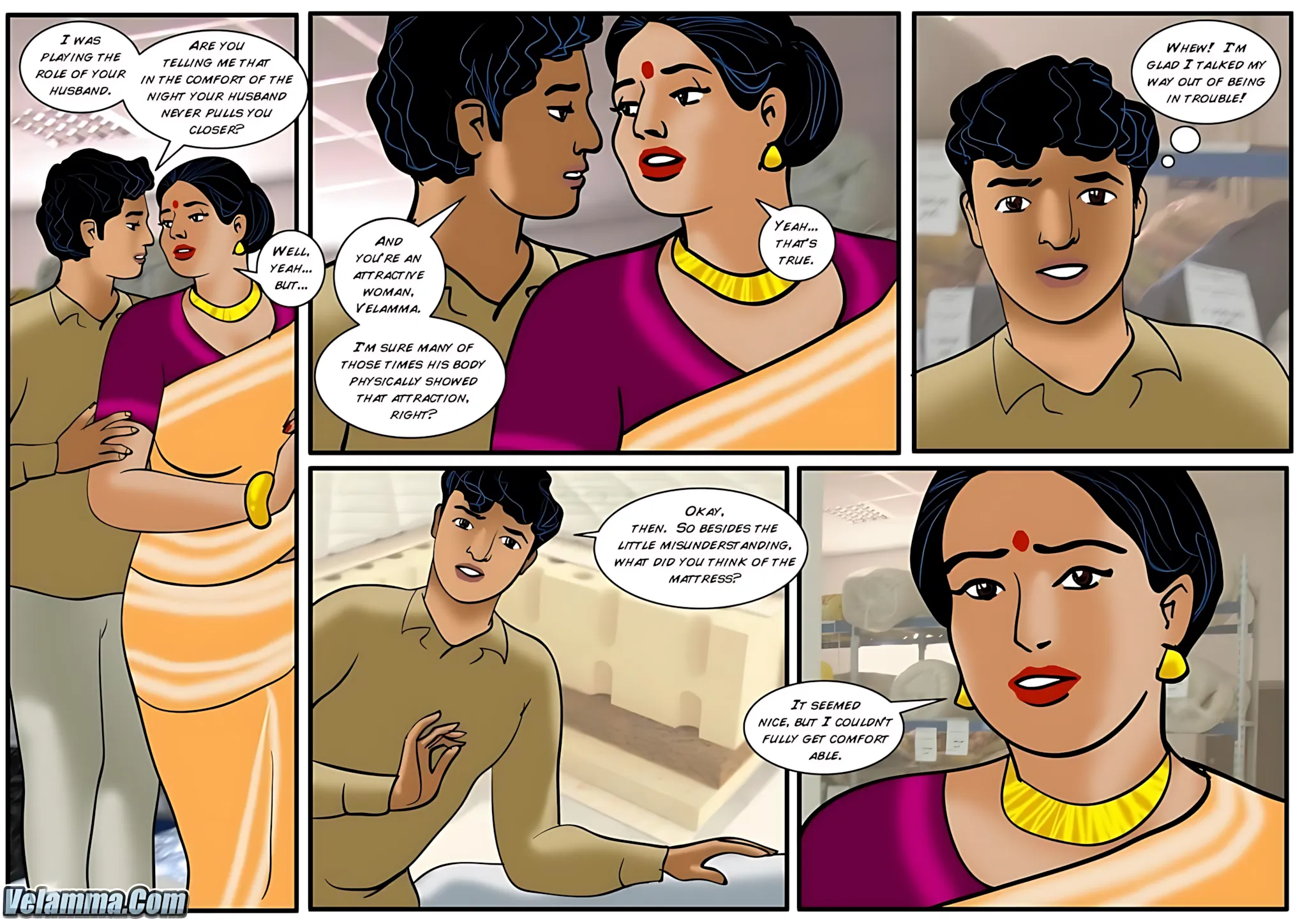 Velamma All Episodes Comics, 38 . Velamma - Episode 38 - Finding A New Mattress, page 17 of 32