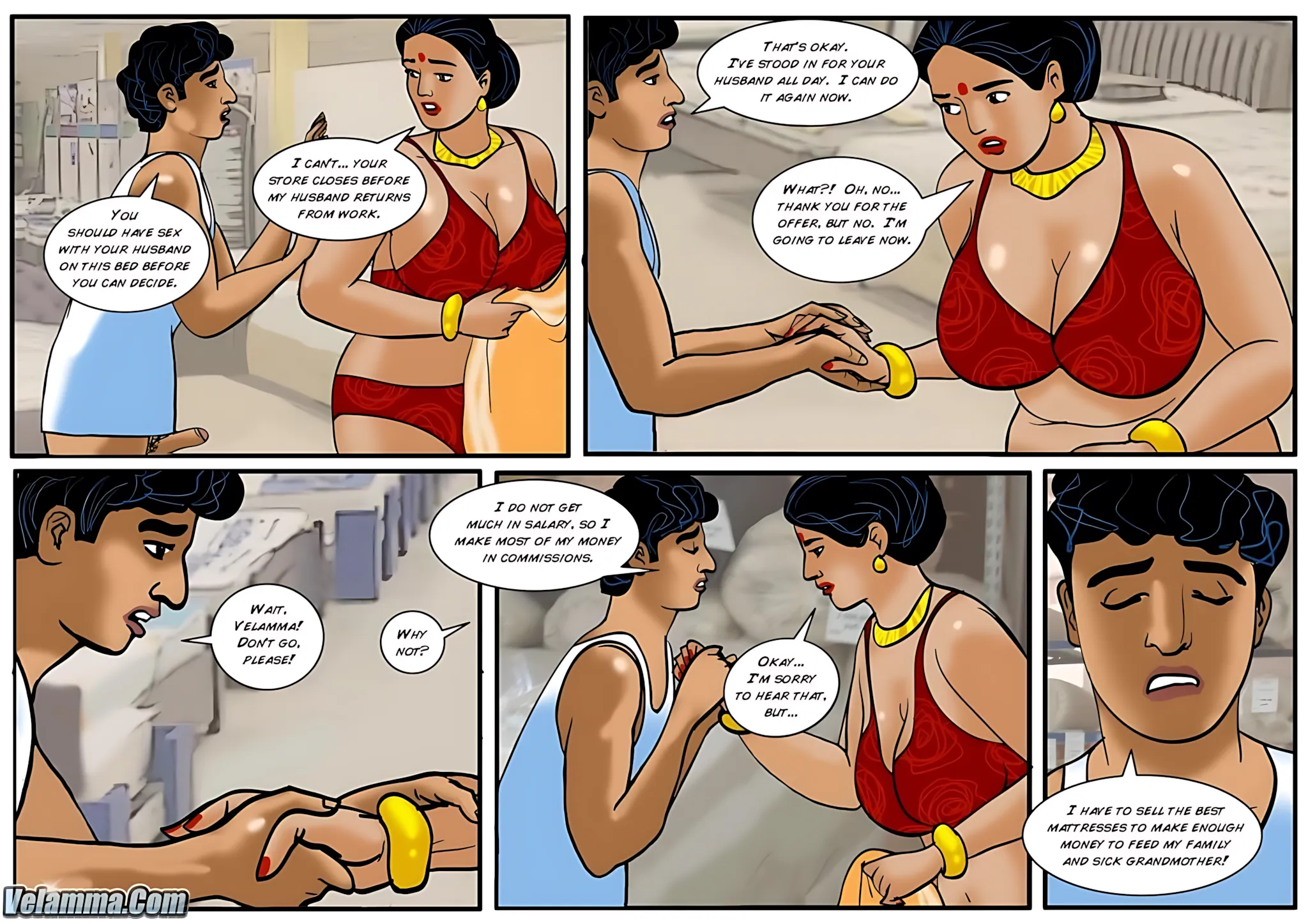 Velamma All Episodes Comics, 38 . Velamma - Episode 38 - Finding A New Mattress, page 25 of 32