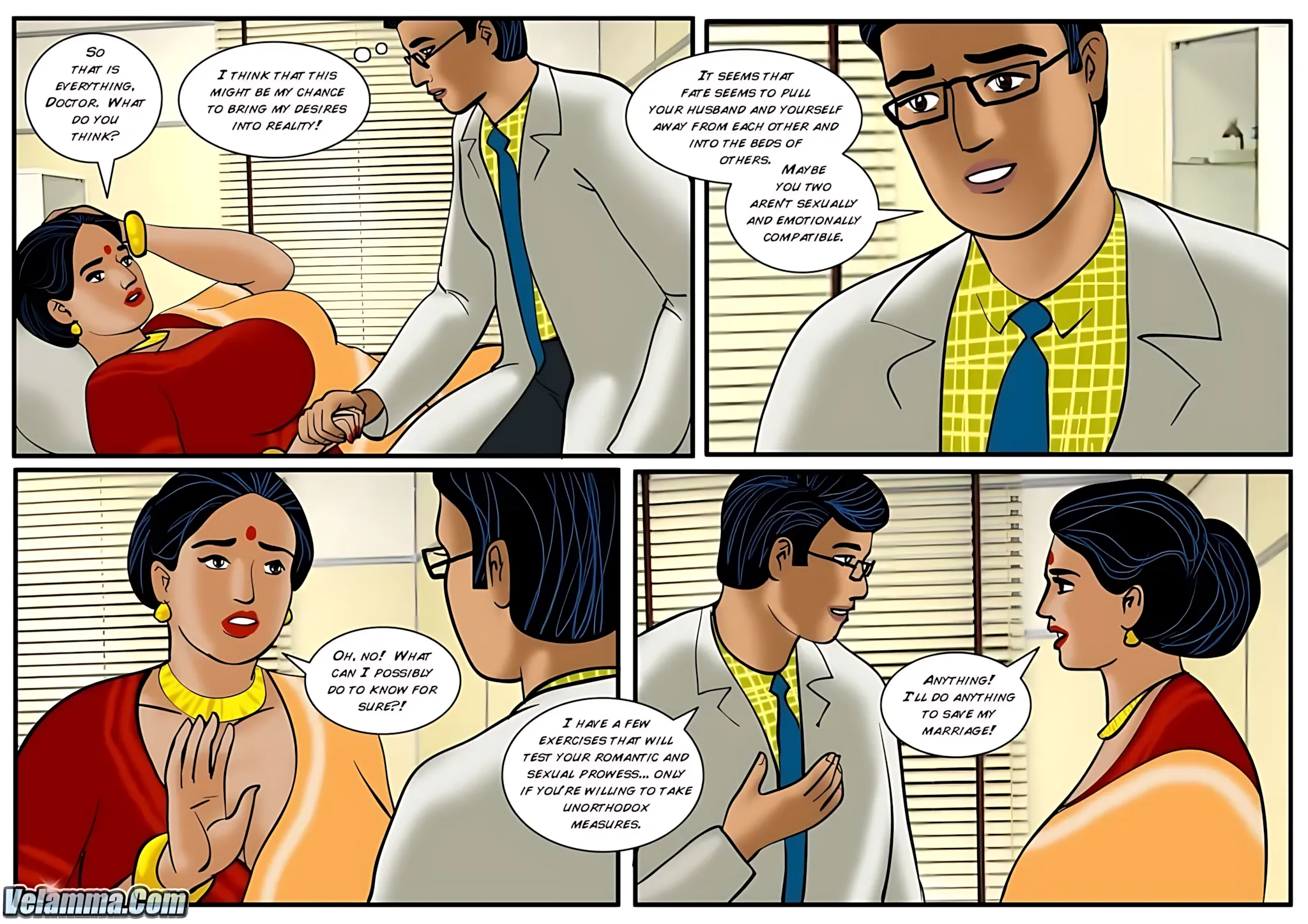 Velamma All Episodes Comics, 37 . Velamma - Episode 37 - A Sexy Visit To The Sex Doctor, page 15 of 31