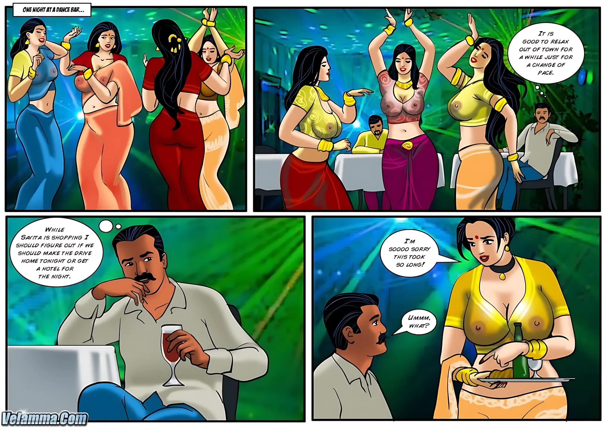 Velamma All Episodes Comics, 36 . Velamma - Episode 36 - Savita Bhabhi And Velamma In The Same Comic, page 2 of 31