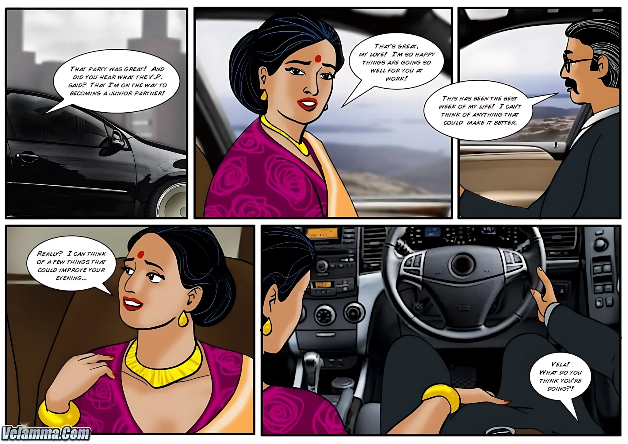 Velamma All Episodes Comics, 35 . Velamma - Episode 35 - The Accident, page 2 of 30